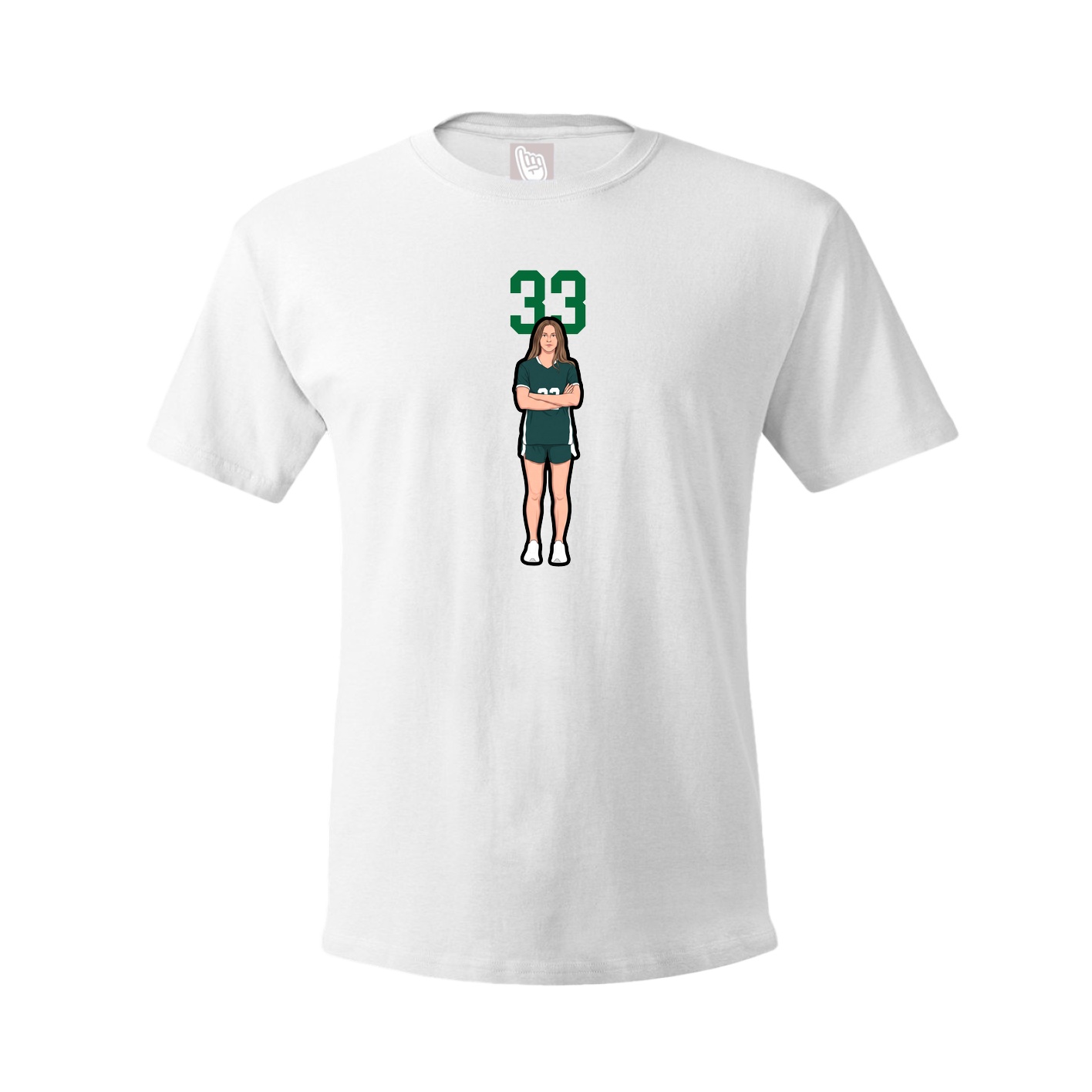 Tee — Number Top in White