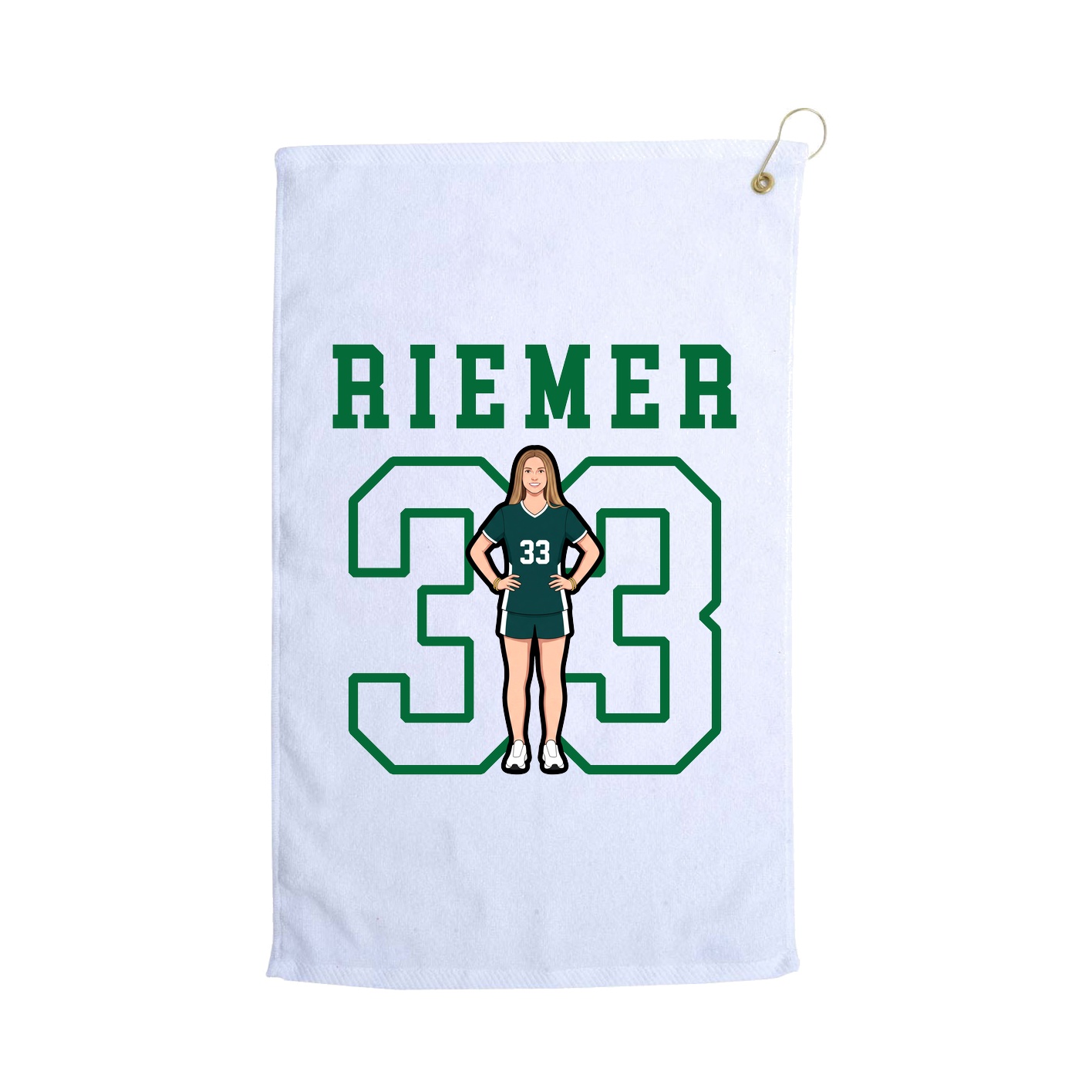 Golf Towel — Shirsey in White
