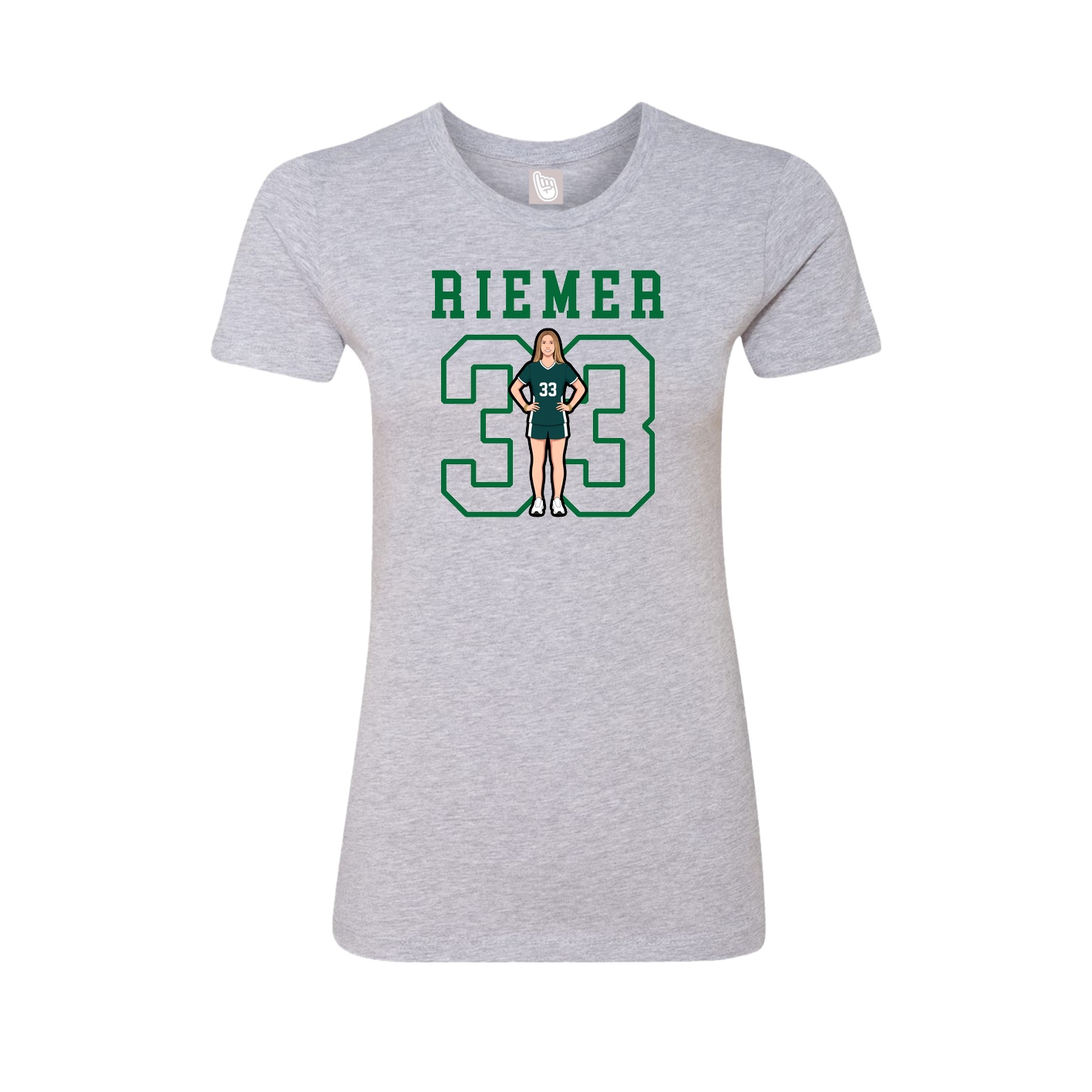 Fitted Women's Tee — Shirsey in Grey