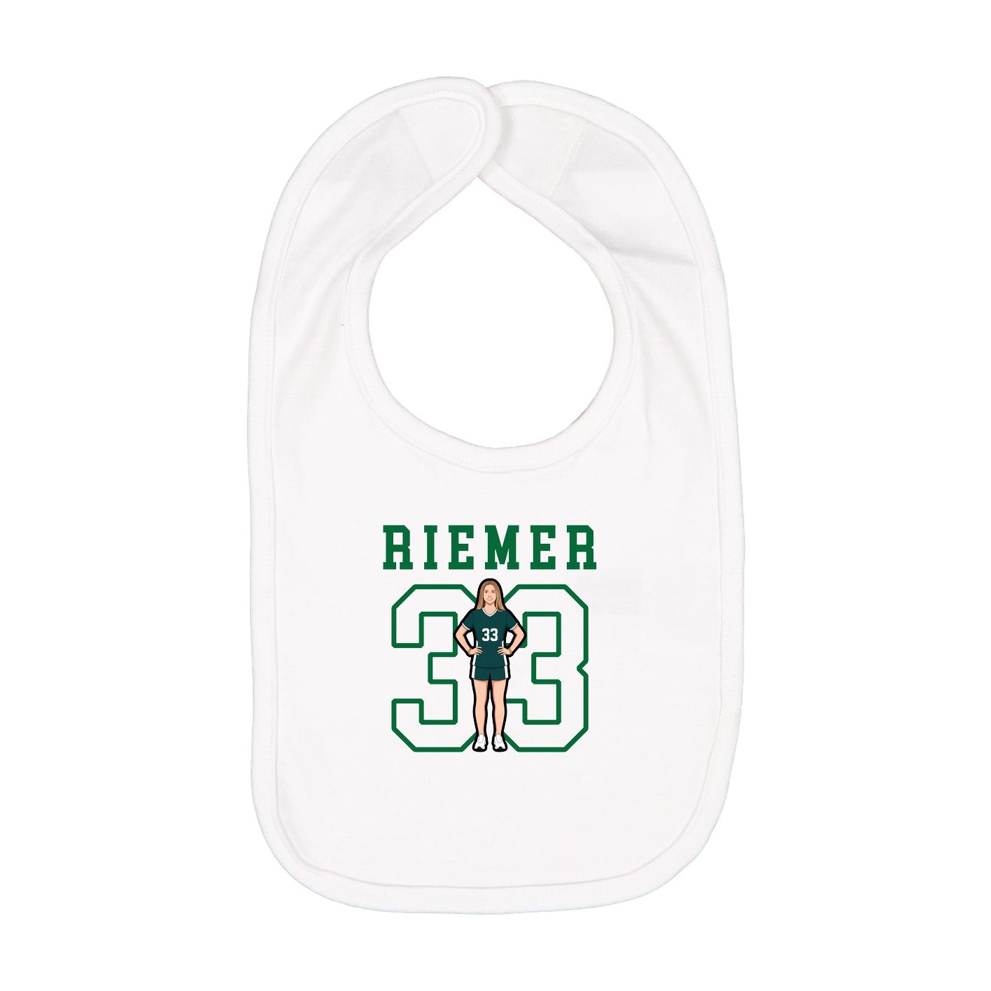 Infant Bib — Shirsey in White