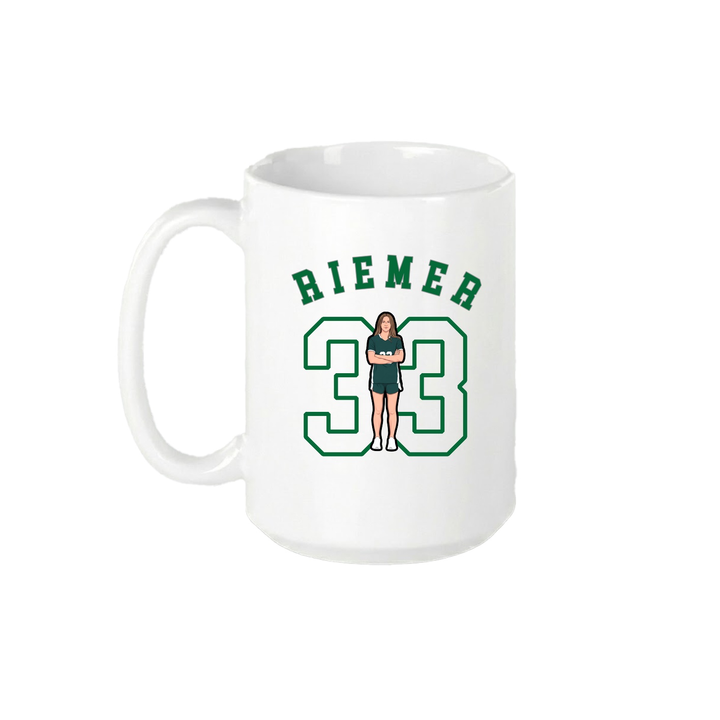 15oz Coffee Mug — Shirsey Arch in White
