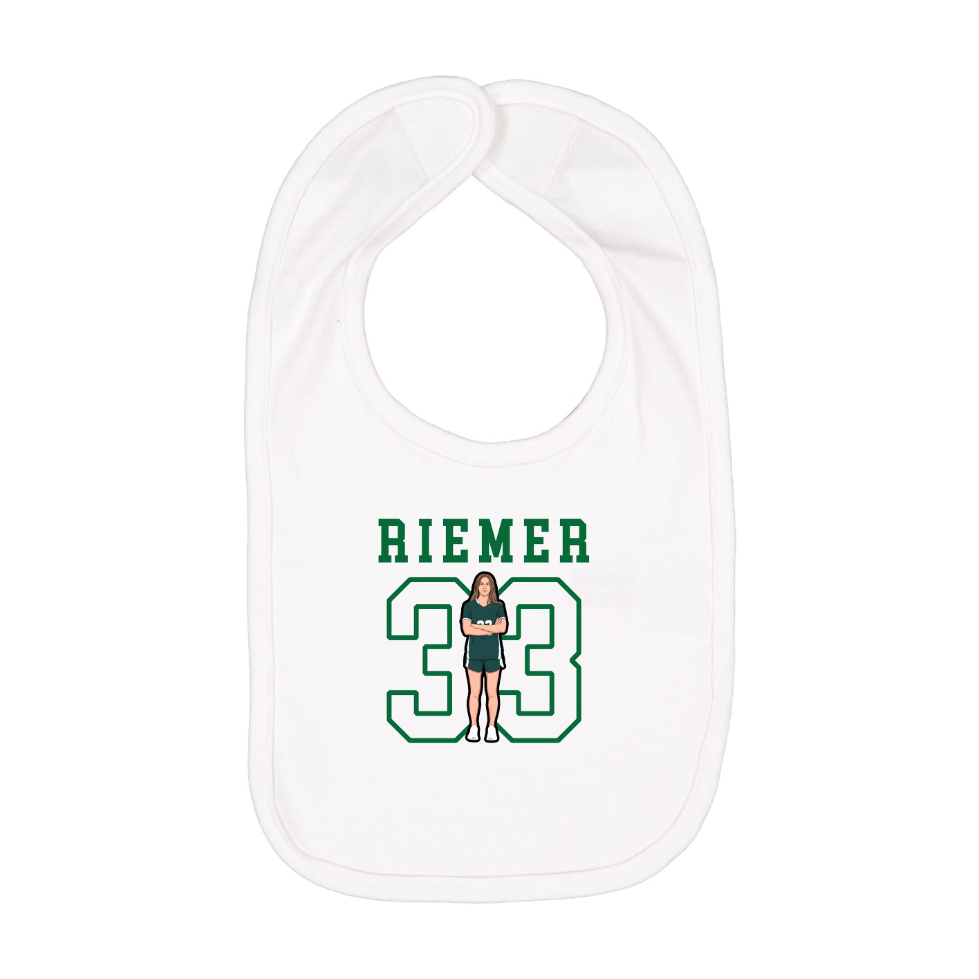 Infant Bib — Shirsey in White