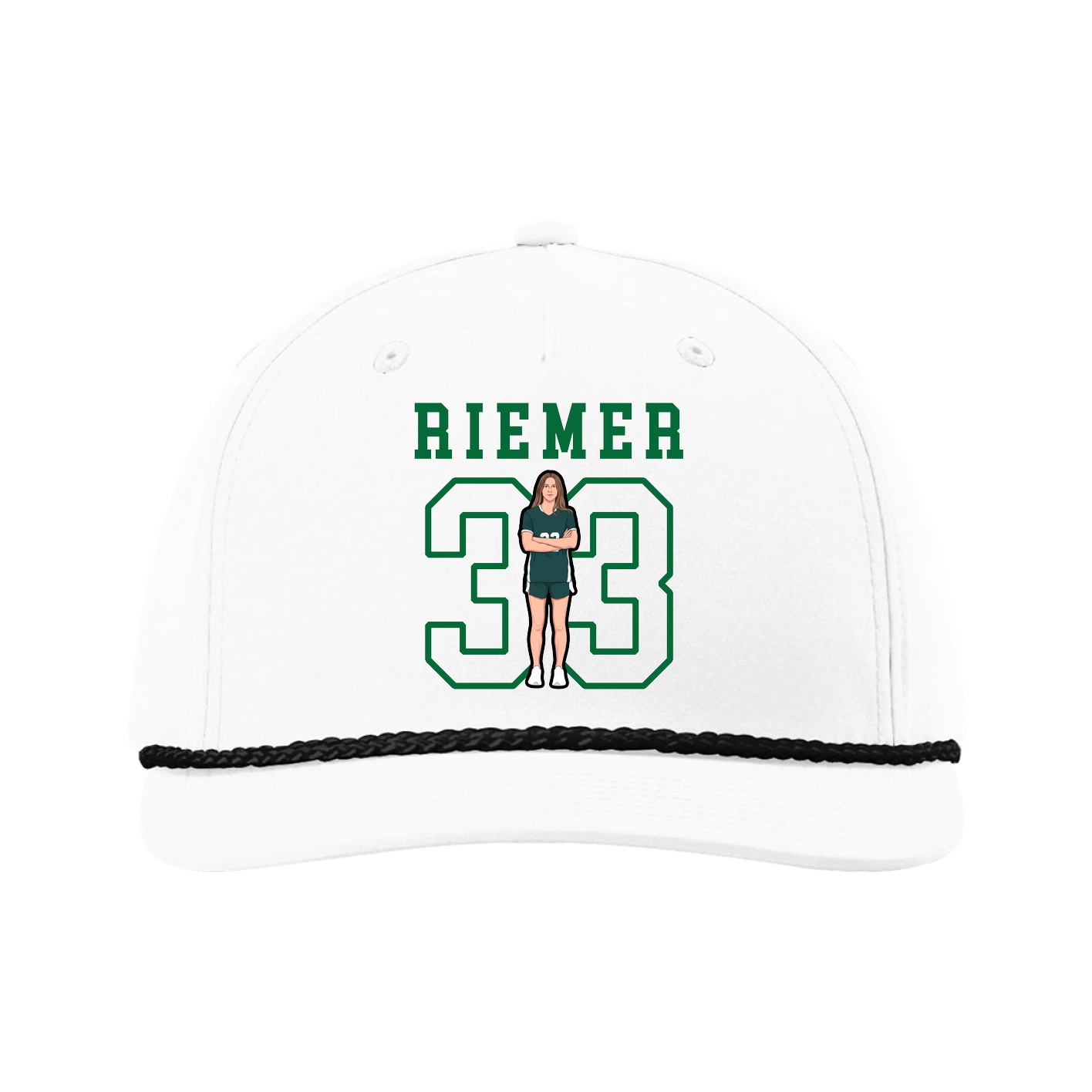 Five-Panel Classic Rope Cap — Shirsey in White