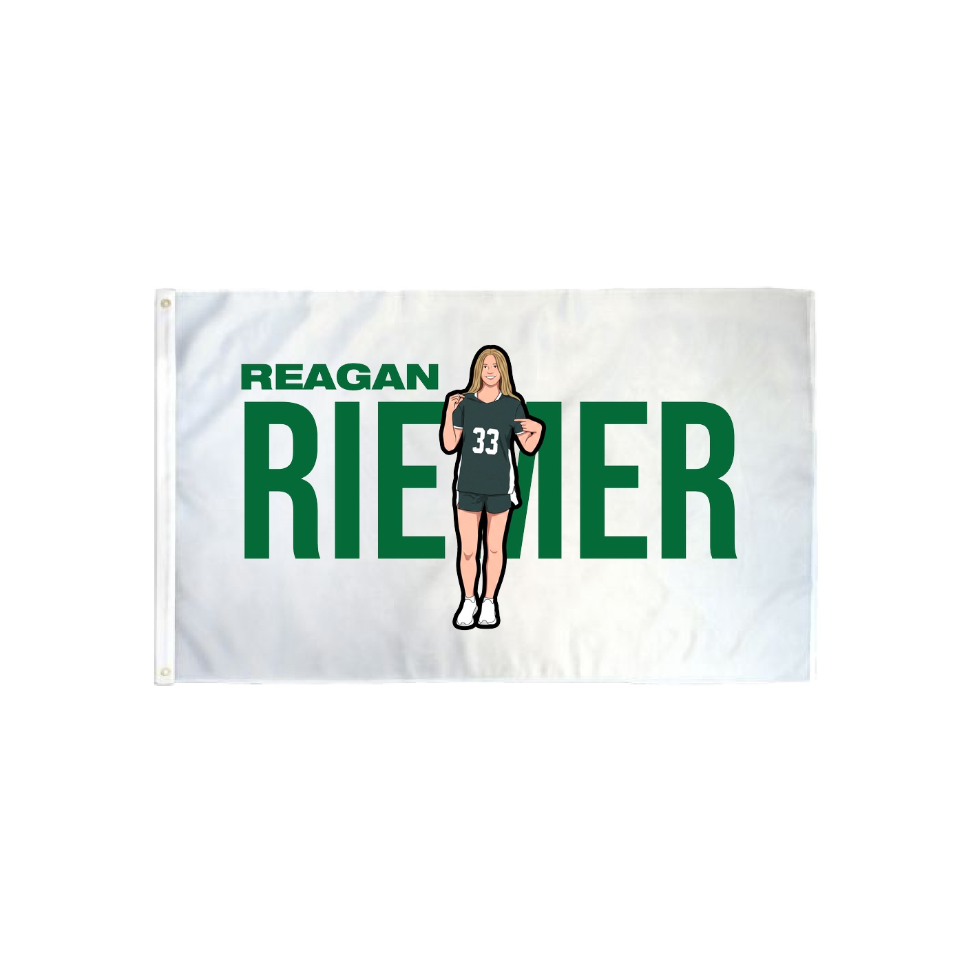 3x5 Flag — Player Name in Classic