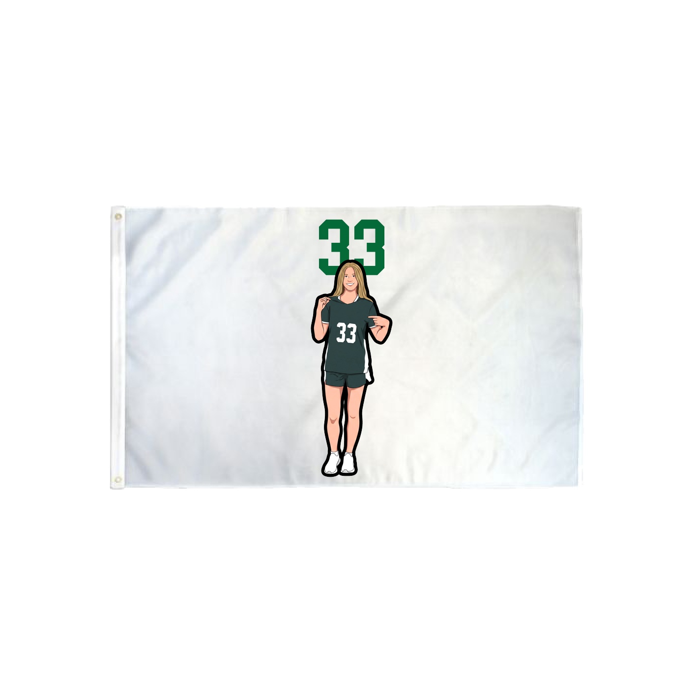 3x5 Flag — Number Top in Classic