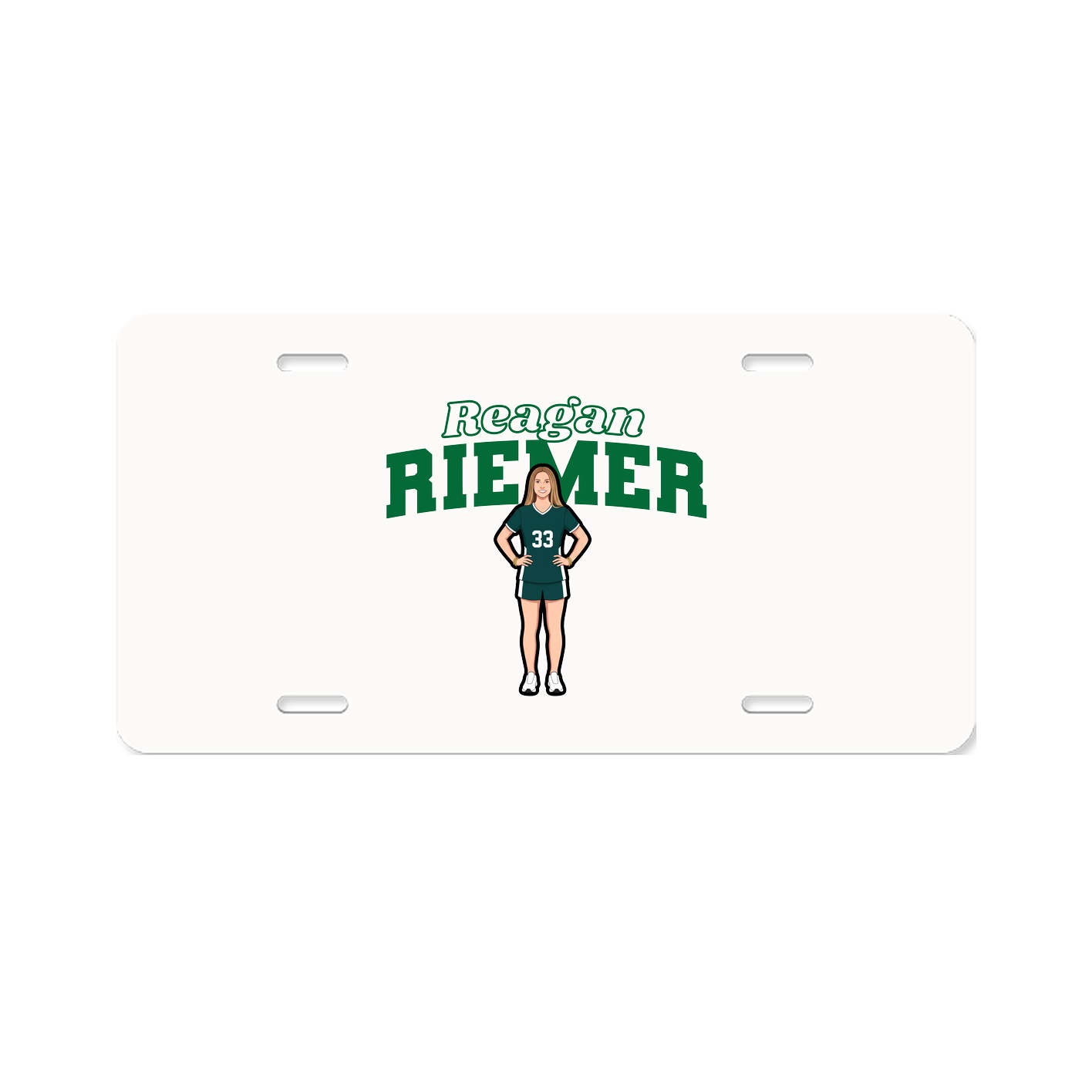 License Plate — Name Arch in Classic