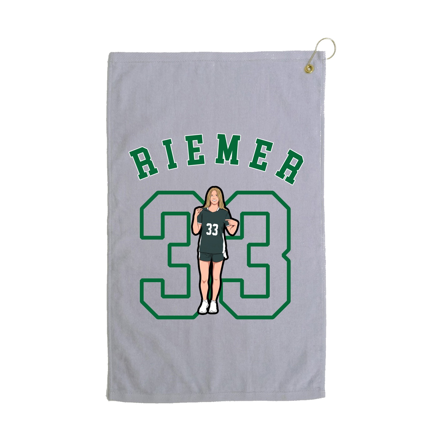 Golf Towel — Shirsey Arch in Grey