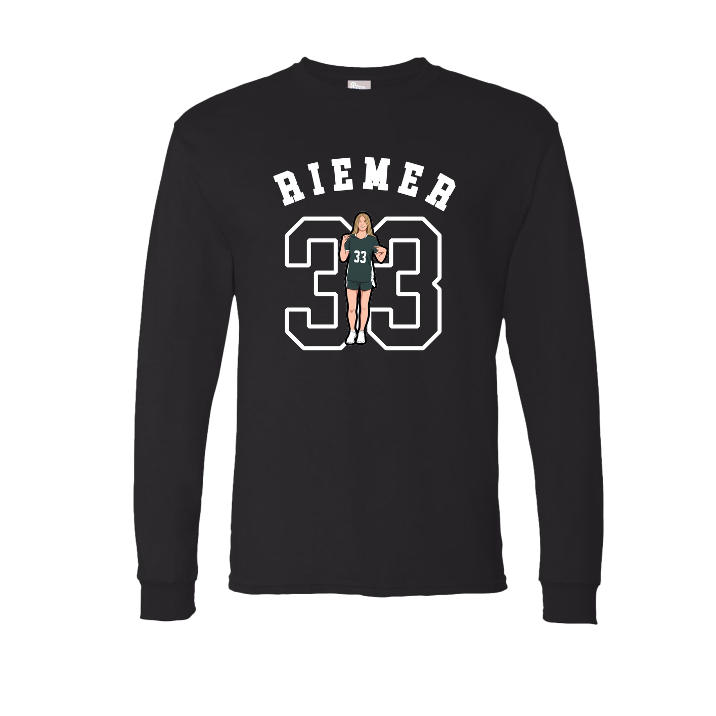 Long Sleeve Tee — Shirsey Arch in Black