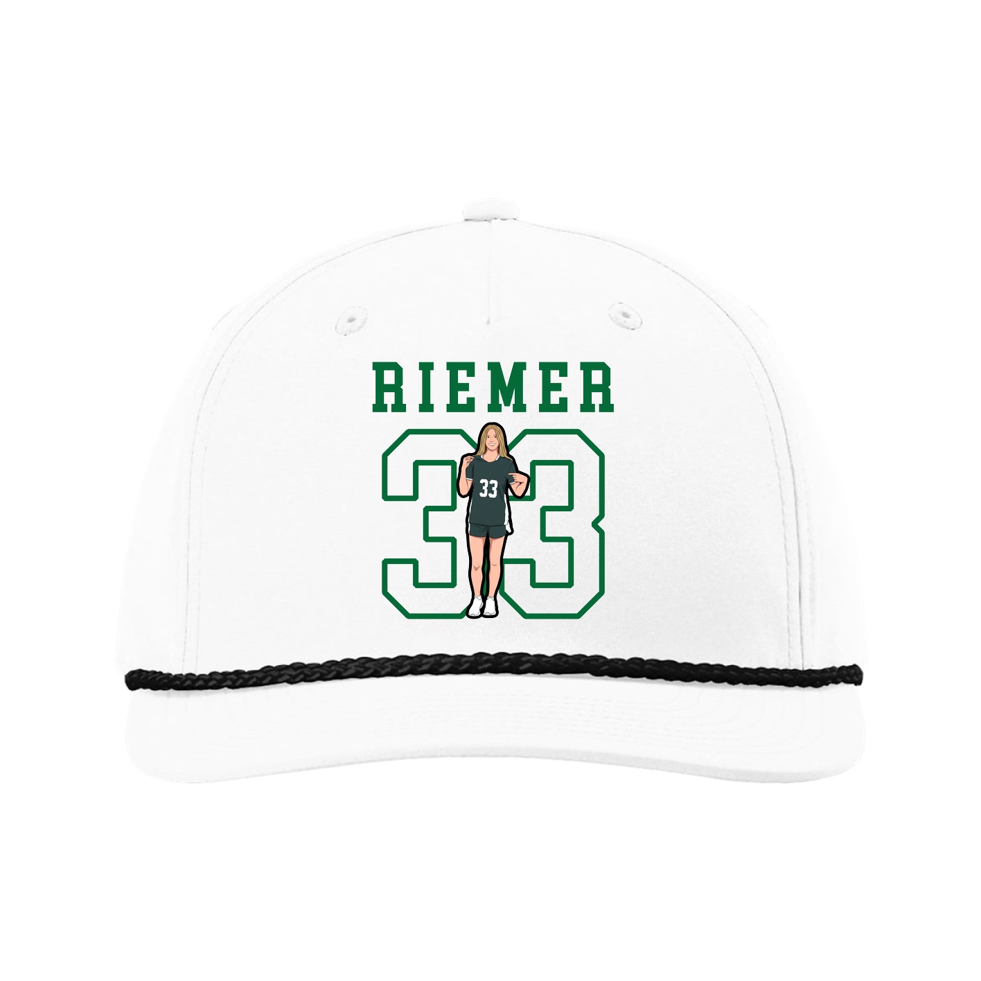 Five-Panel Classic Rope Cap — Shirsey in White