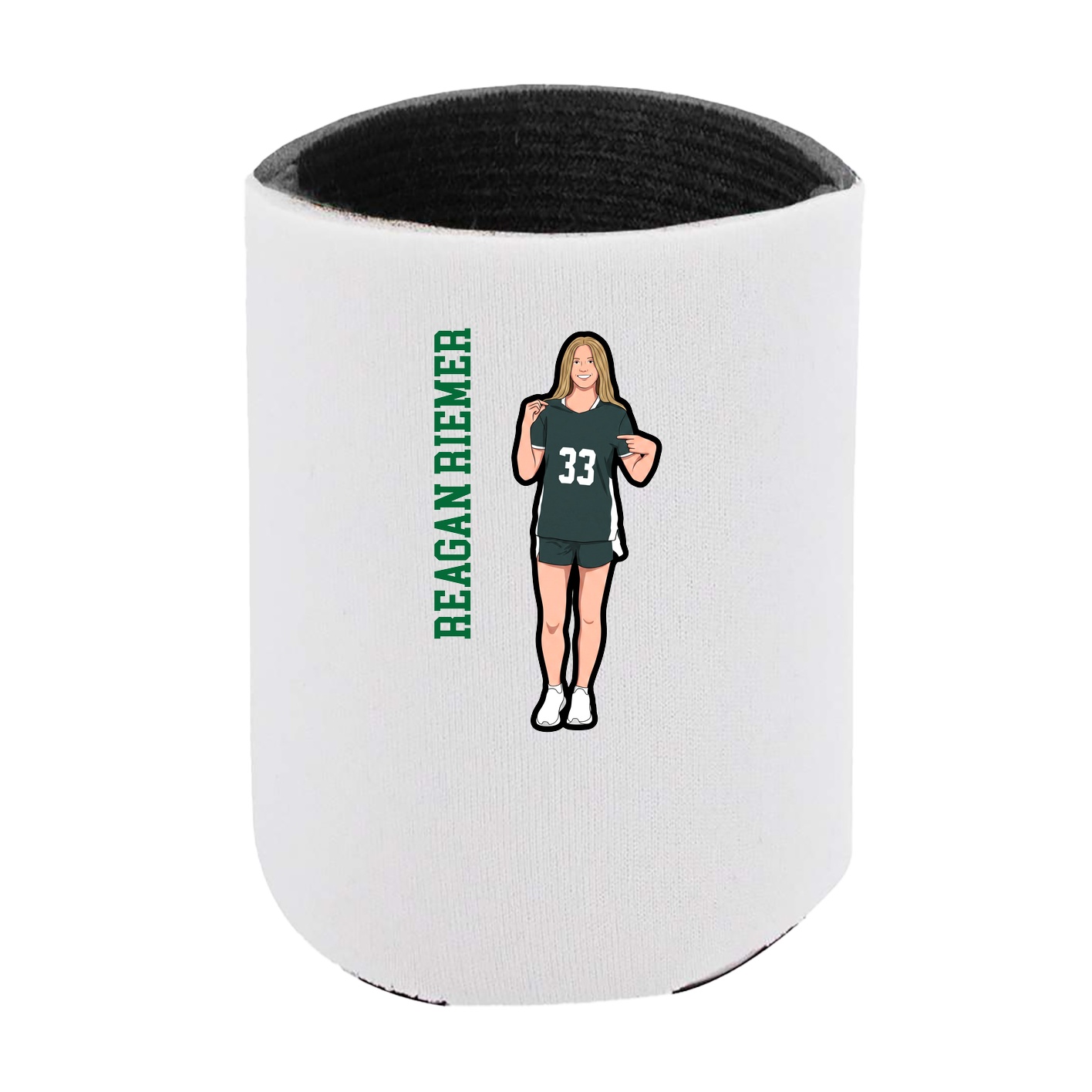 Can Holder — Name Vertical in White