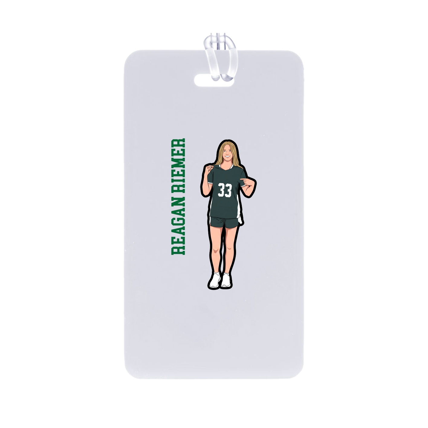Bag Tag — Name Vertical in Classic