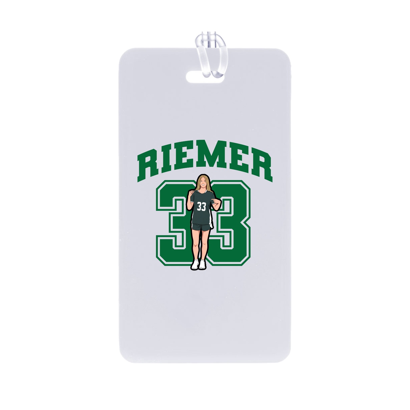Bag Tag — Number in Classic