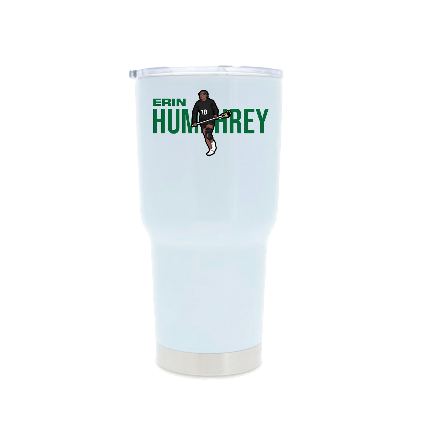 30oz Stainless Steel Tumbler — Player Name in White