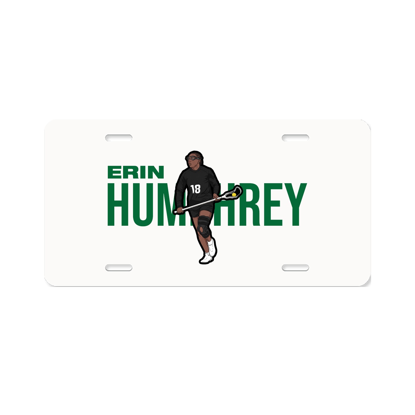 License Plate — Player Name in Classic