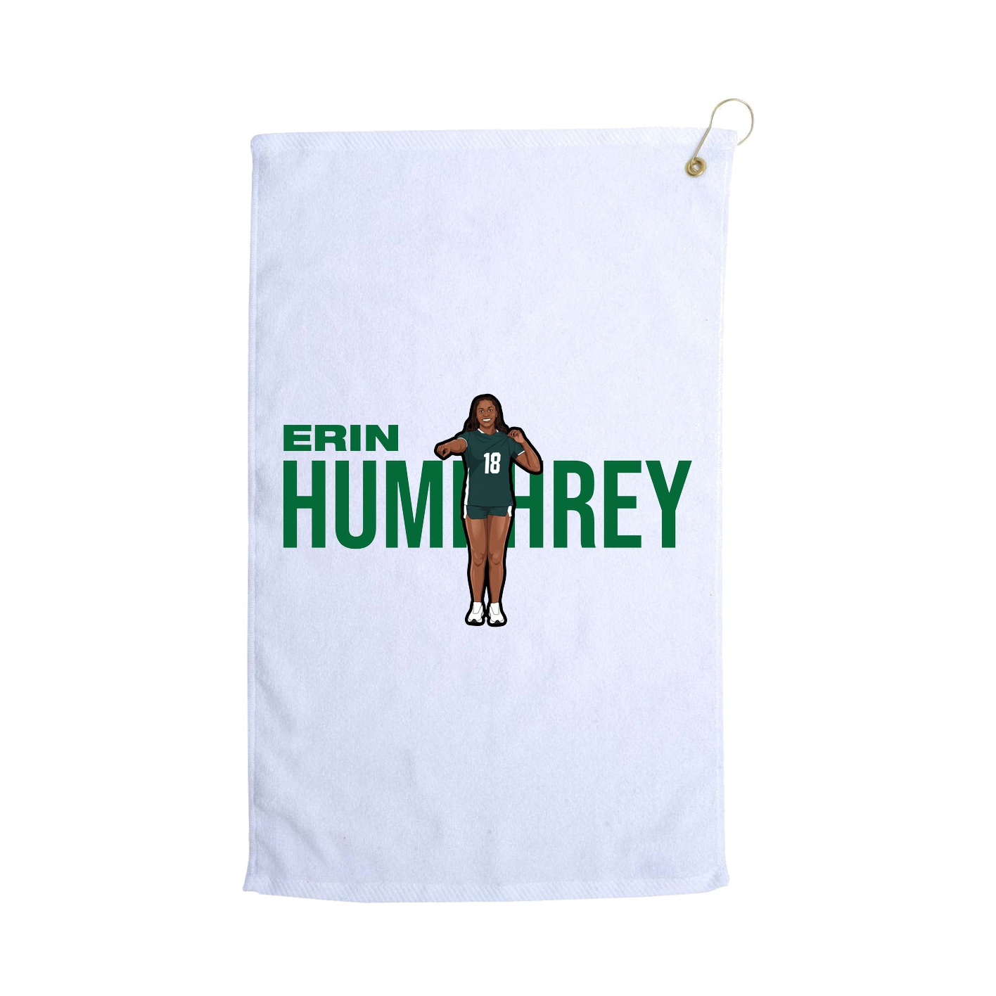 Golf Towel — Player Name in White