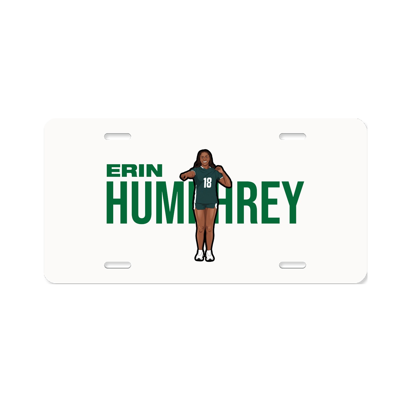 License Plate — Player Name in Classic