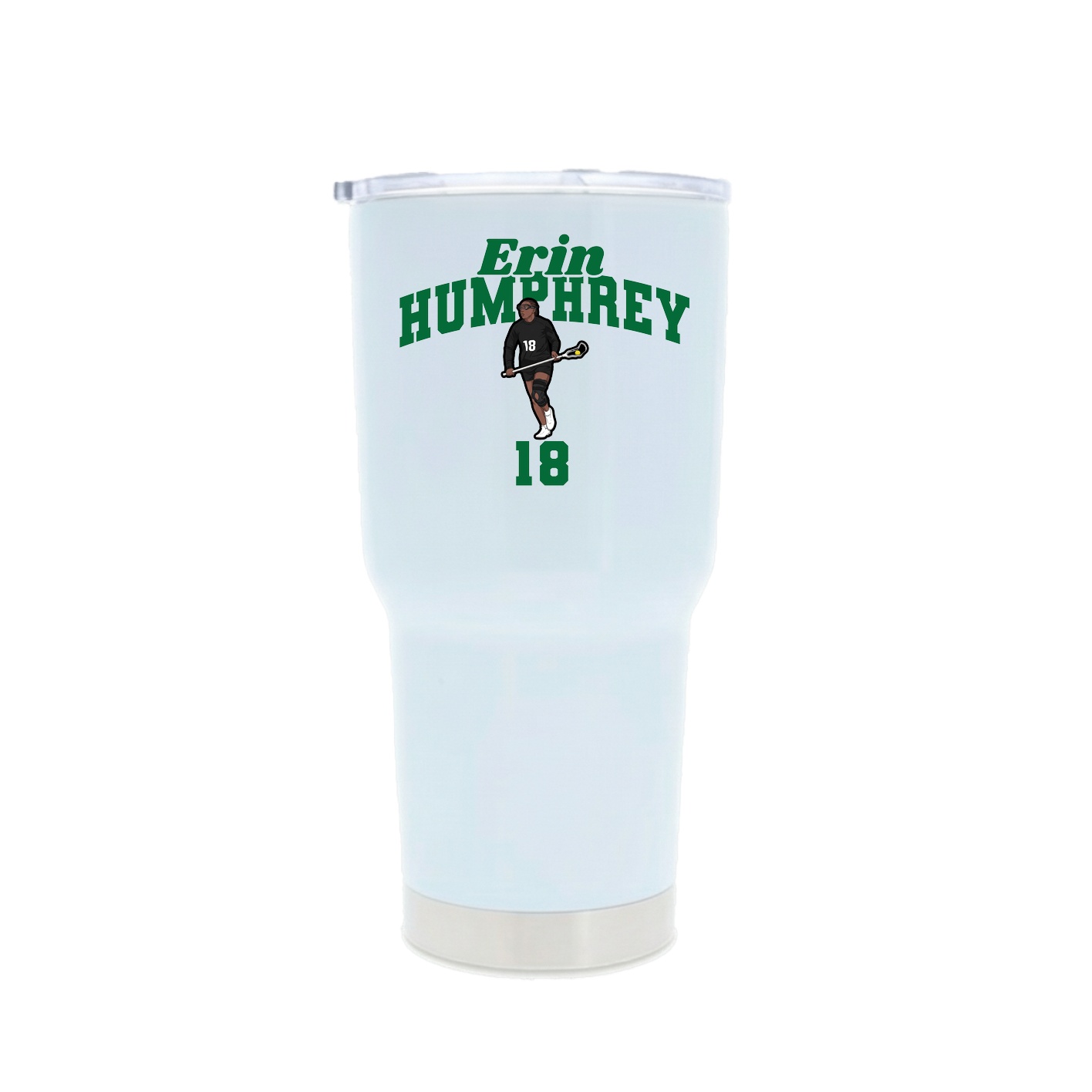 30oz Stainless Steel Tumbler — Signature Arch in White