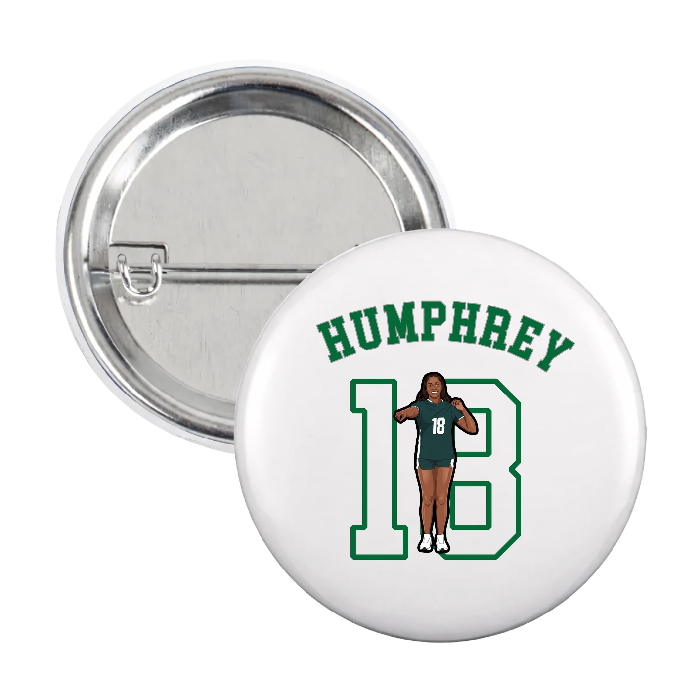 Game Day Button — Shirsey Arch in White