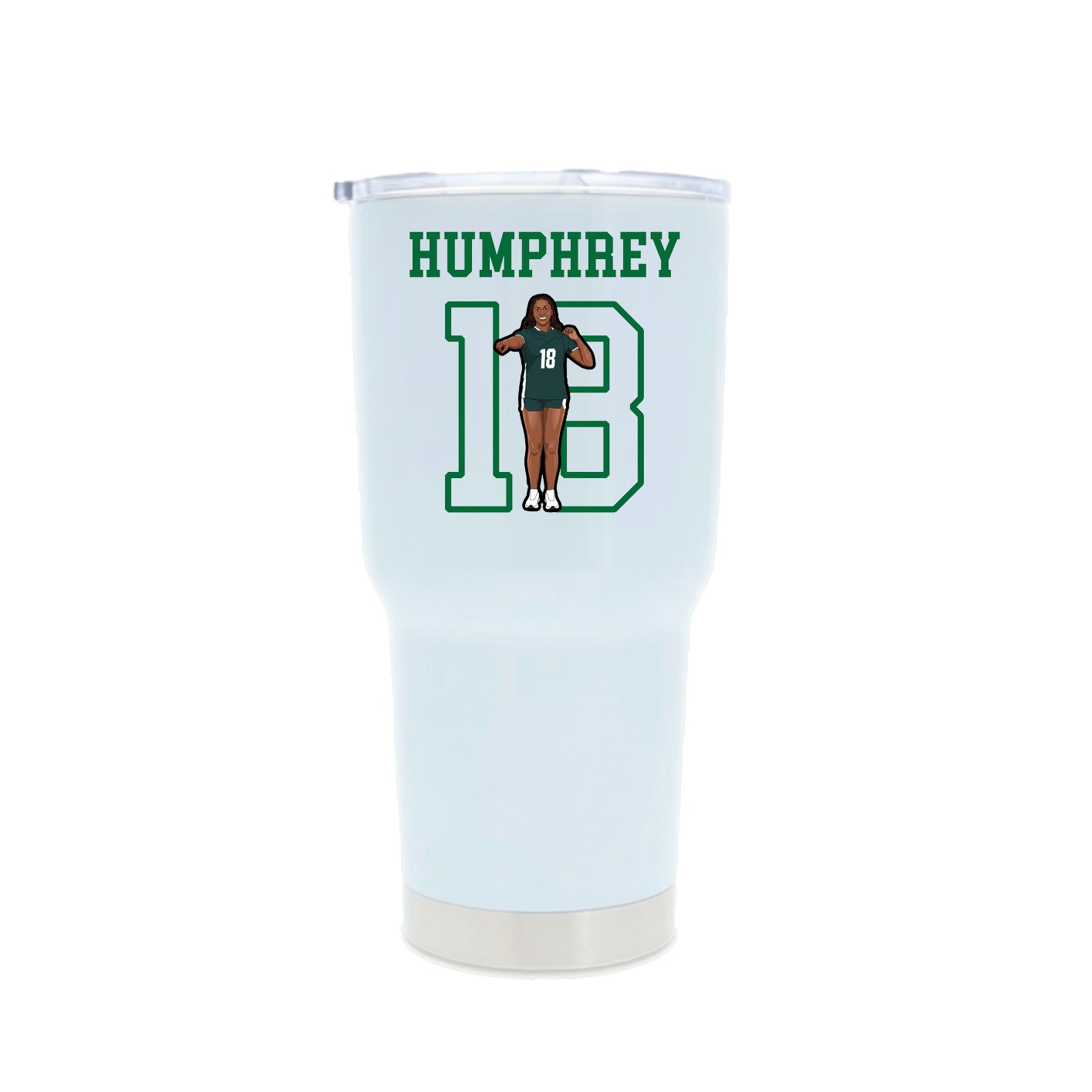 30oz Stainless Steel Tumbler — Shirsey in White