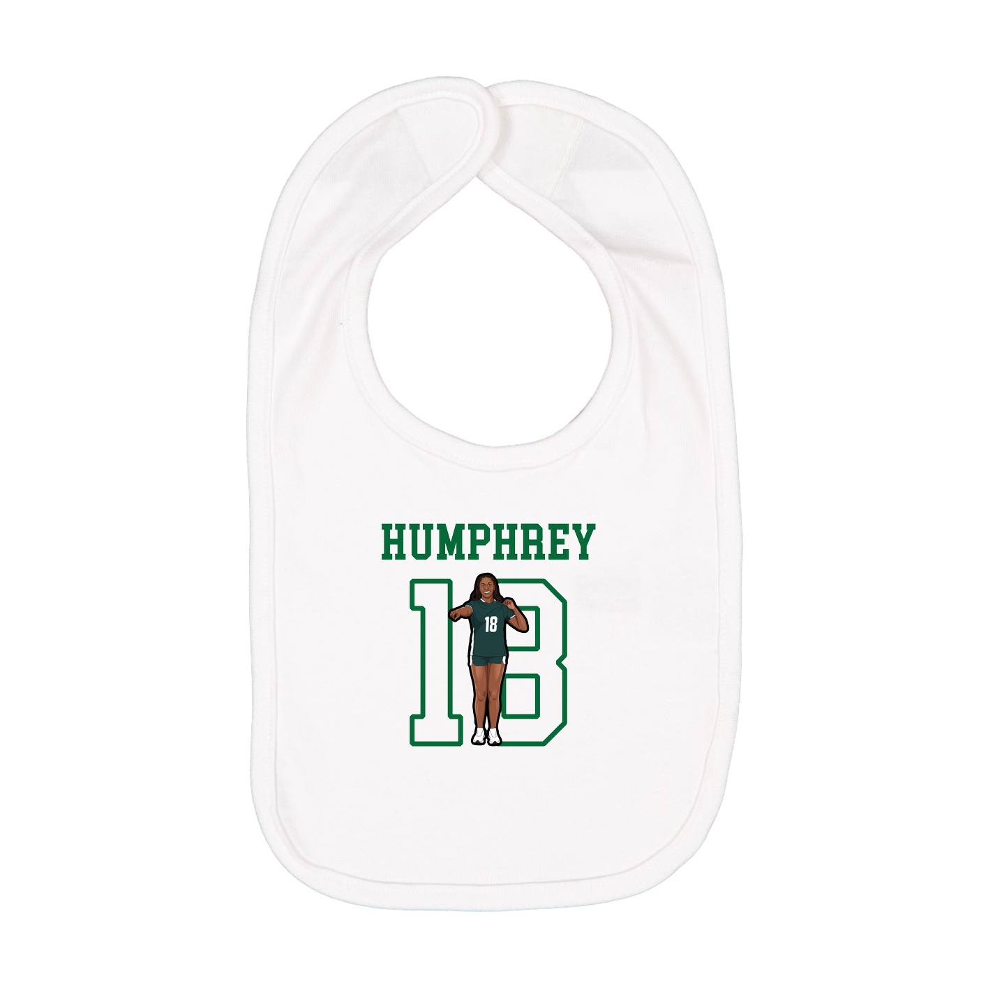 Infant Bib — Shirsey in White