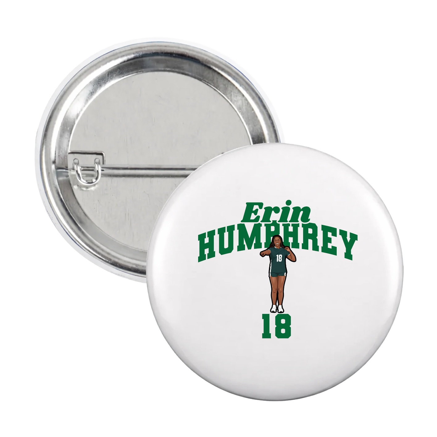 Game Day Button — Signature Arch in White