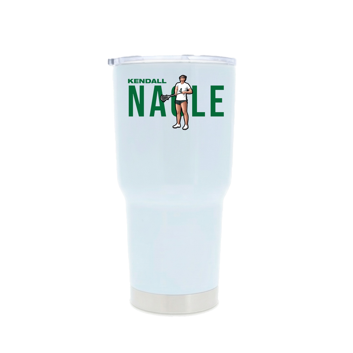 30oz Stainless Steel Tumbler — Player Name in White