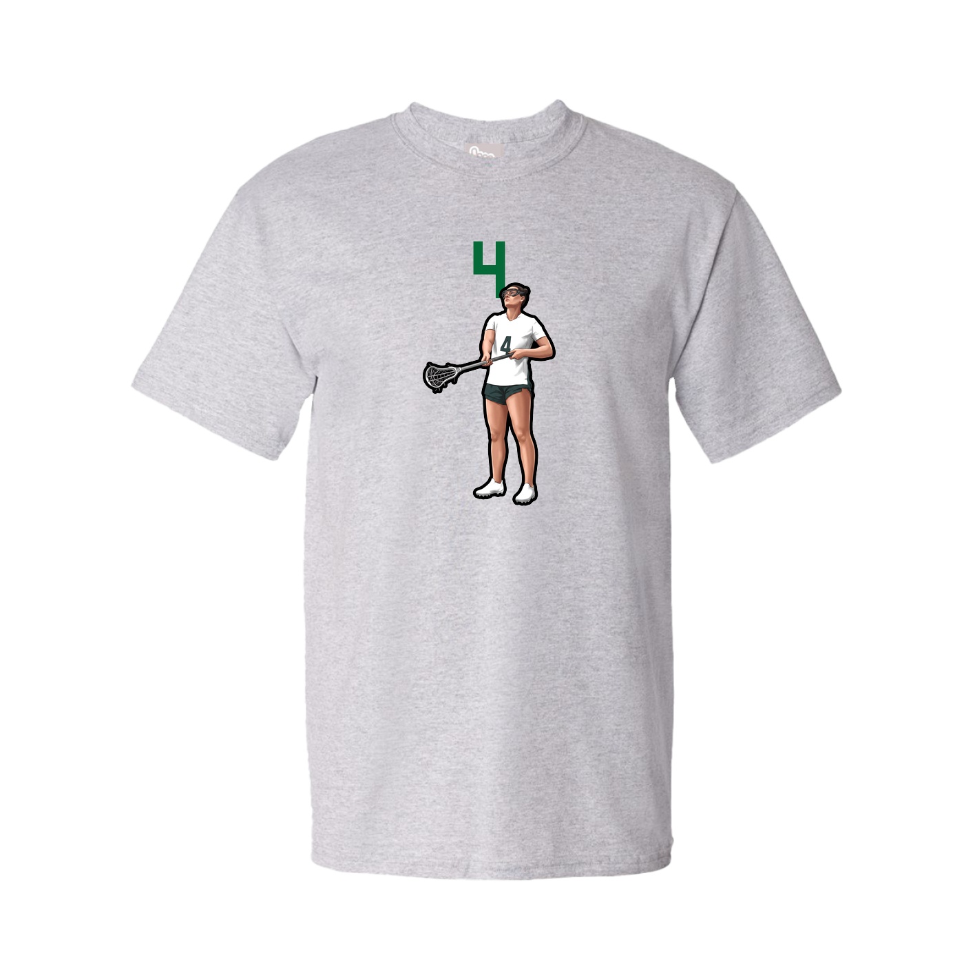 Youth Tee — Number Top in Grey
