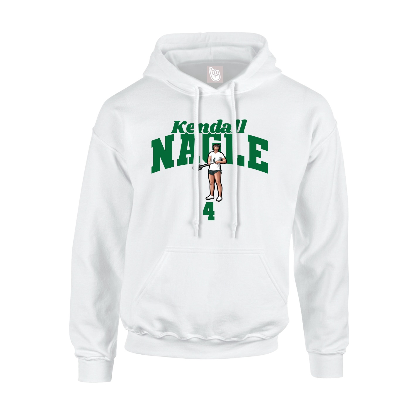 Hoodie — Signature Arch in White