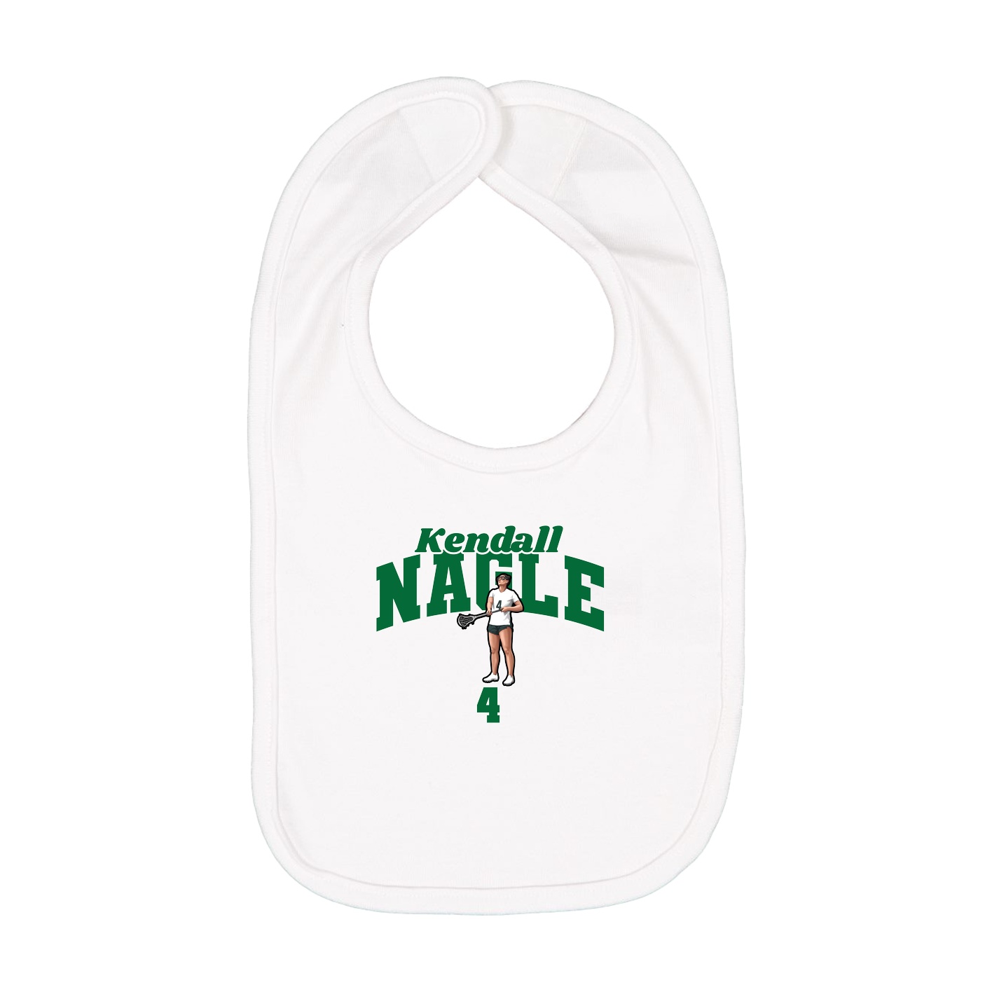 Infant Bib — Signature Arch in White