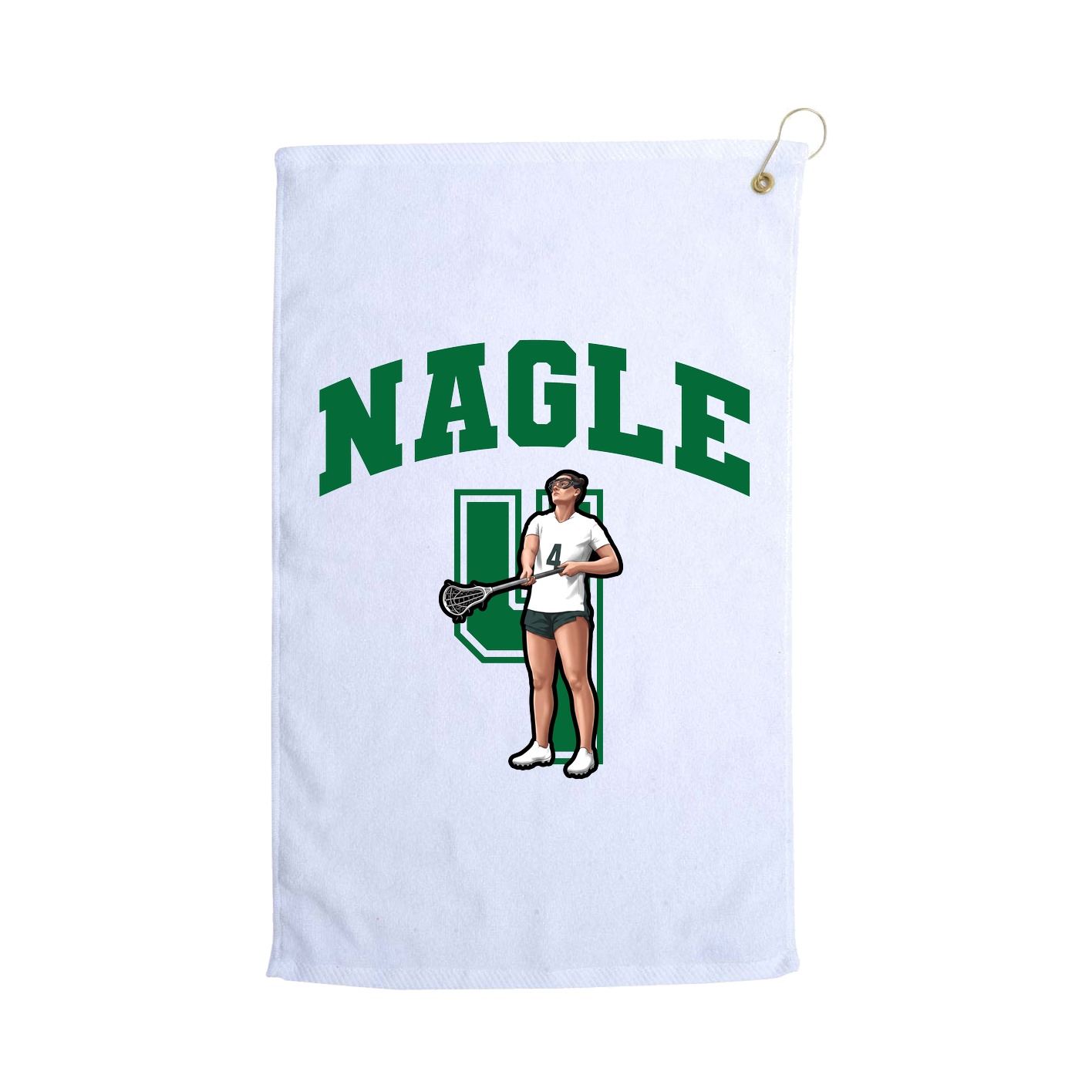 Golf Towel — Number in White