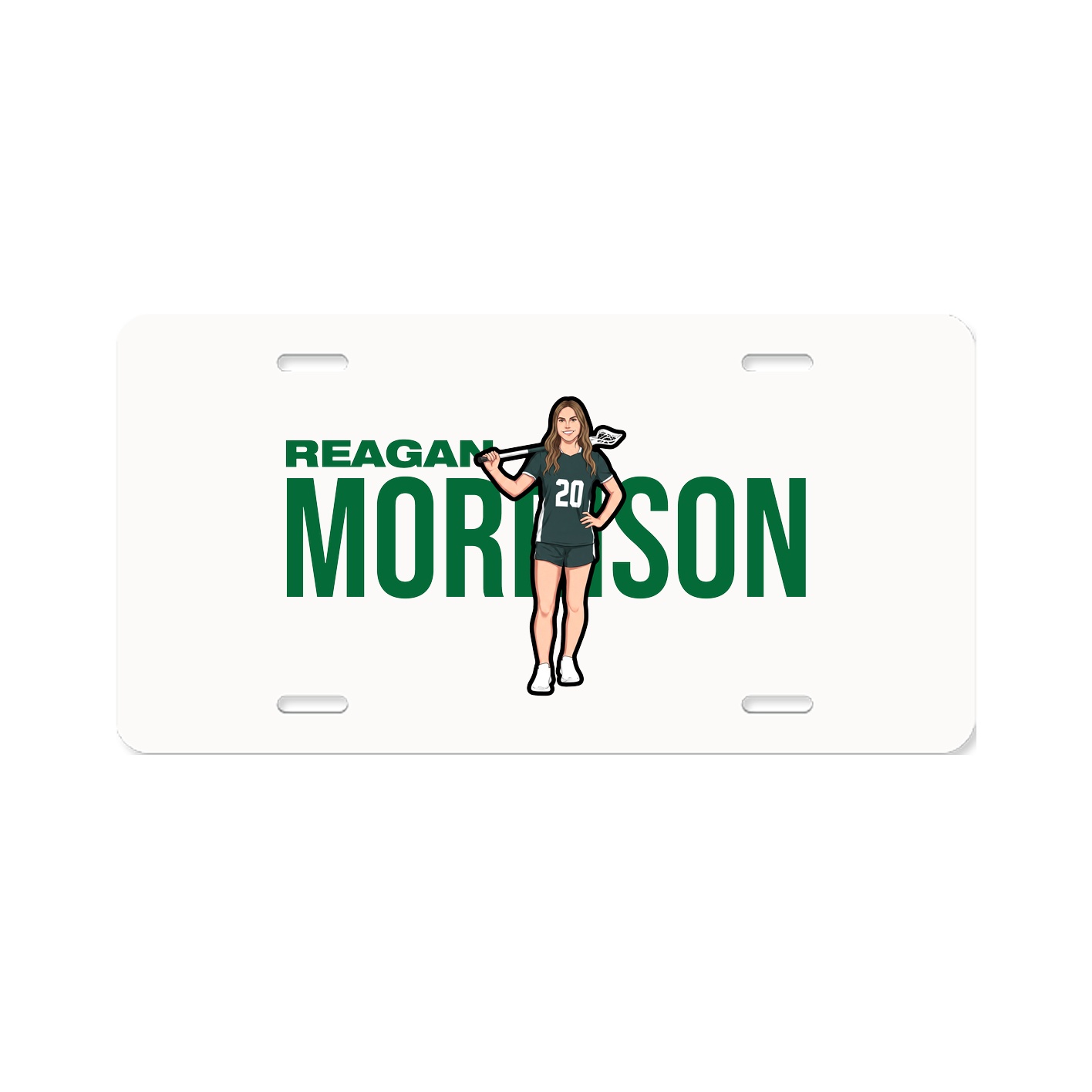 License Plate — Player Name in Classic