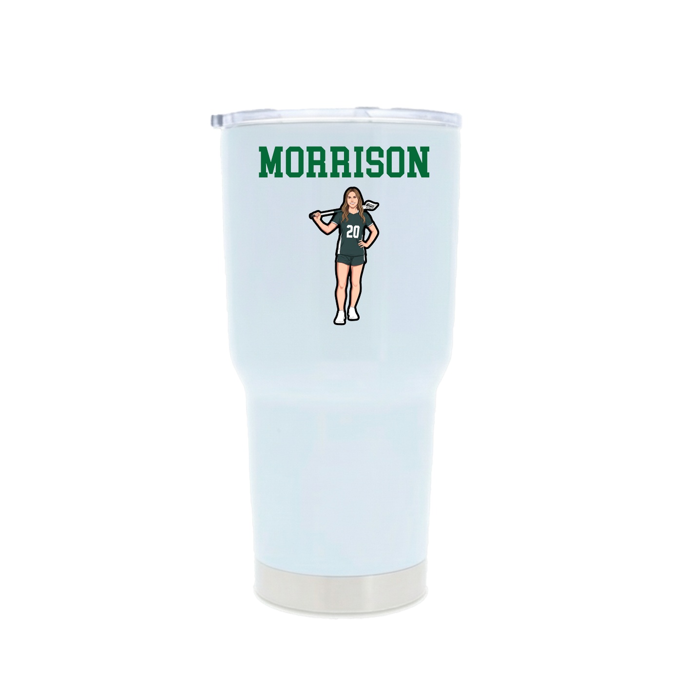 30oz Stainless Steel Tumbler — Shirsey in White