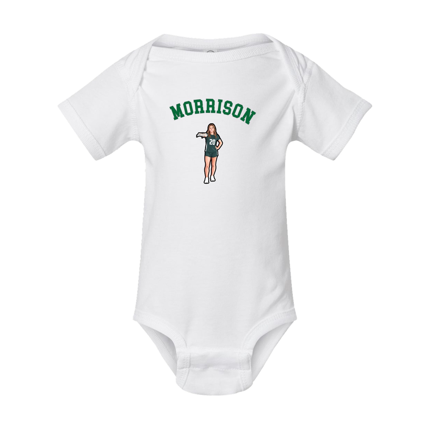 Baby Onesie — Shirsey Arch in White