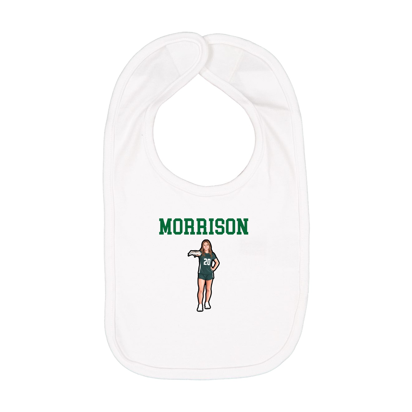 Infant Bib — Shirsey in White