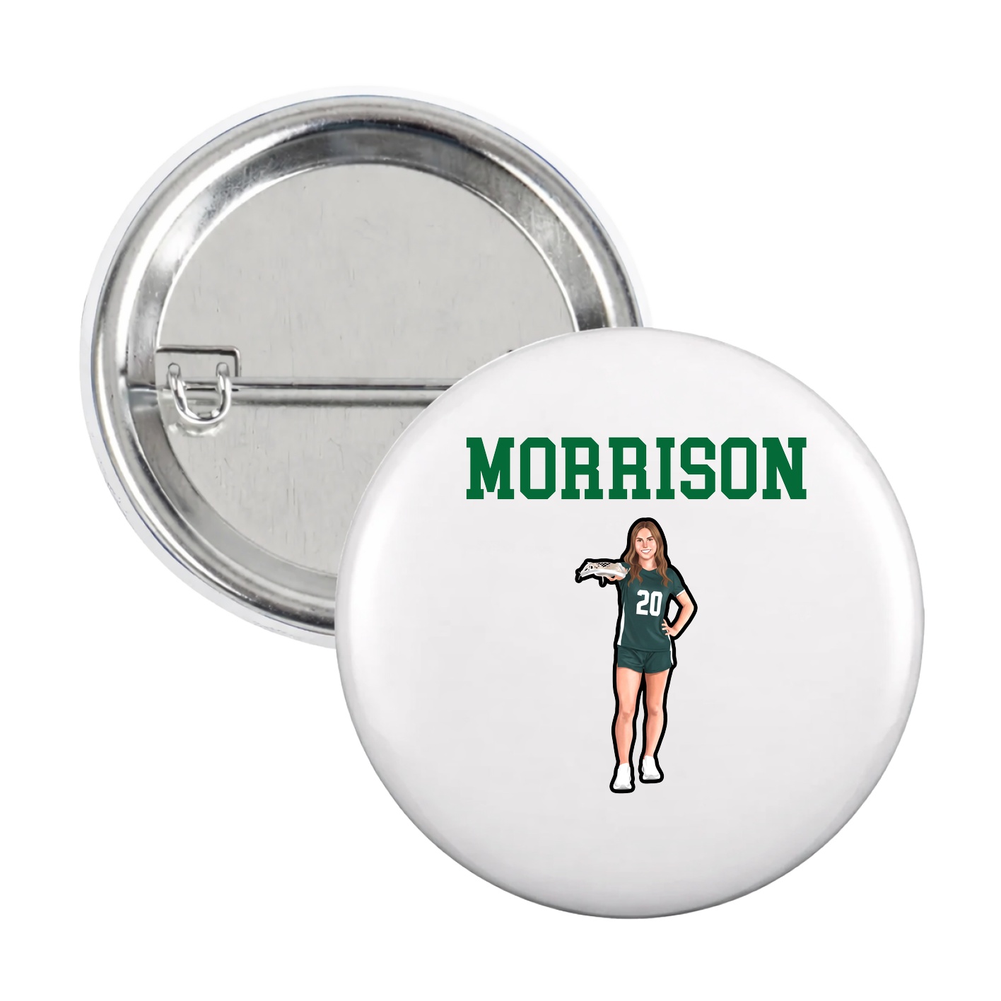 Game Day Button — Shirsey in White