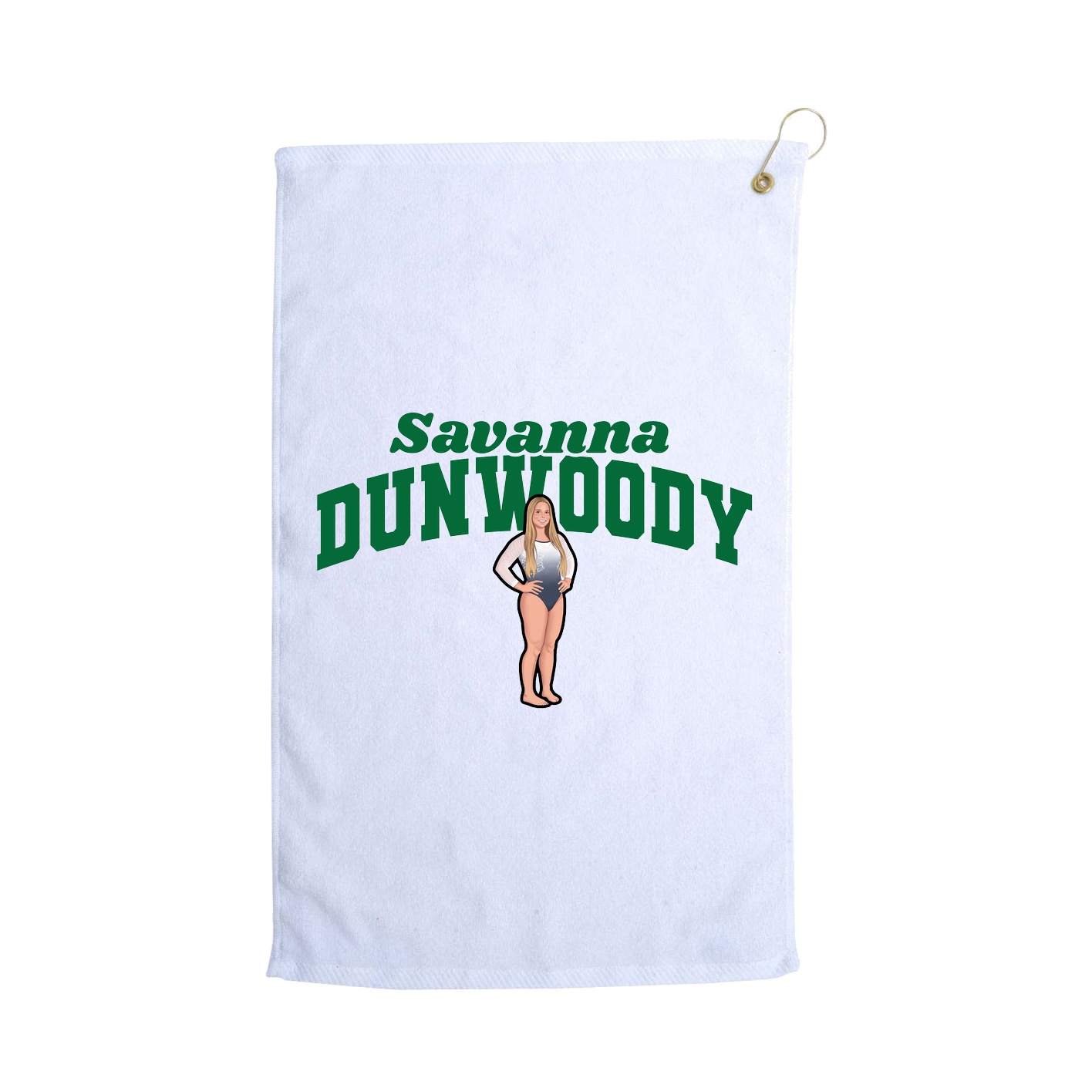 Golf Towel — Signature Arch in White
