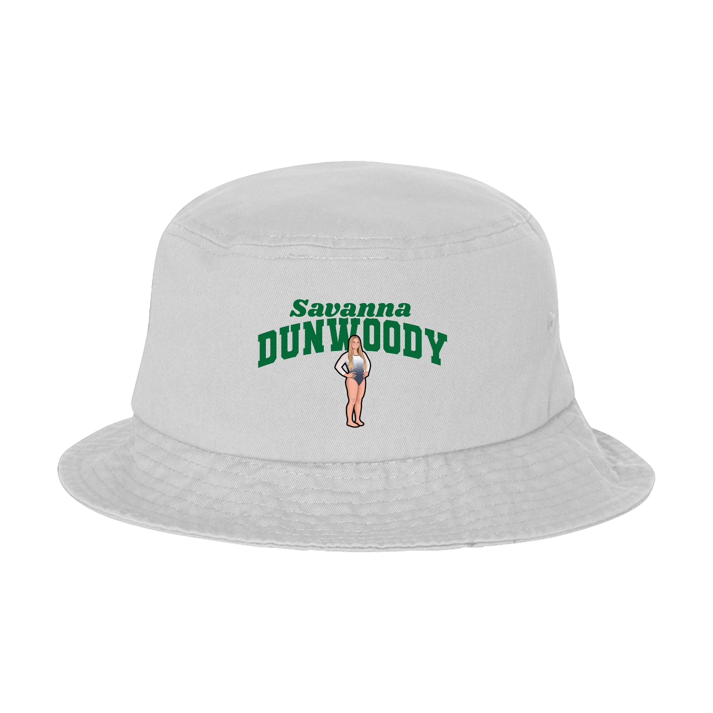 Bucket Cap — Signature Arch in White