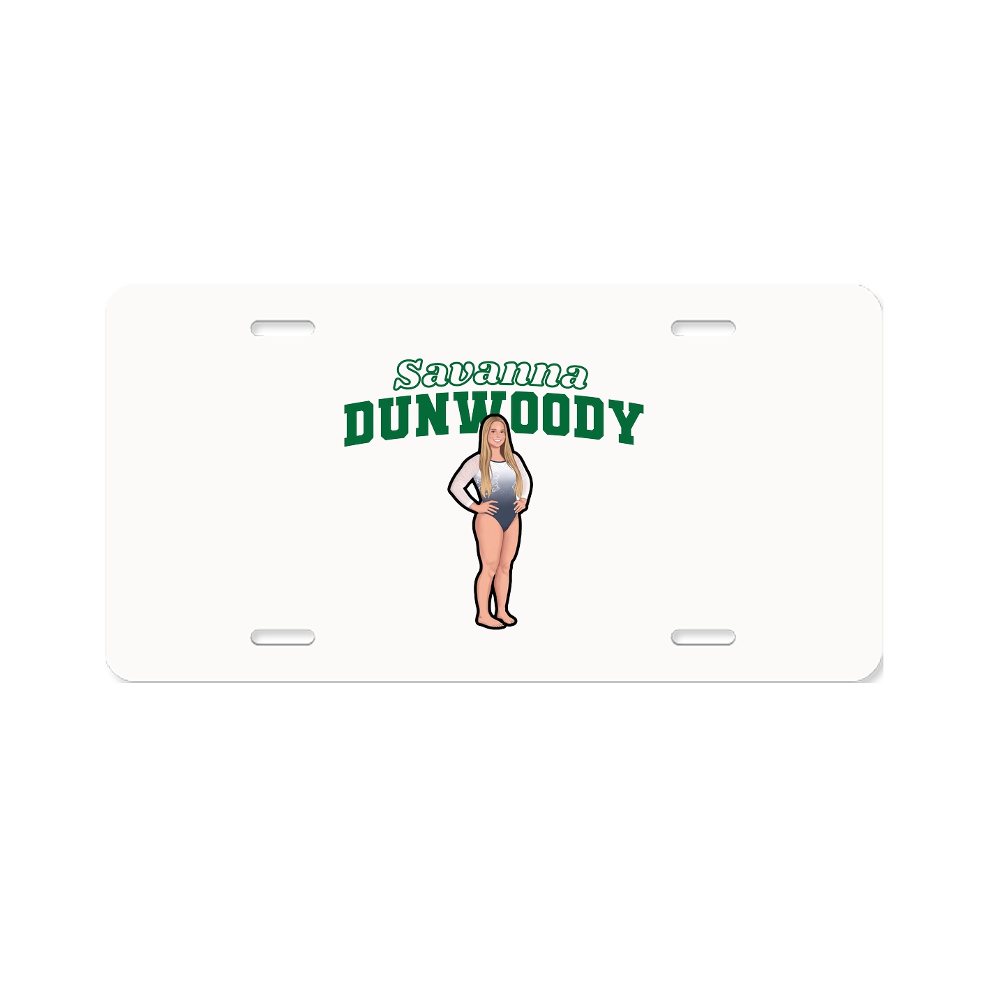 License Plate — Name Arch in Classic