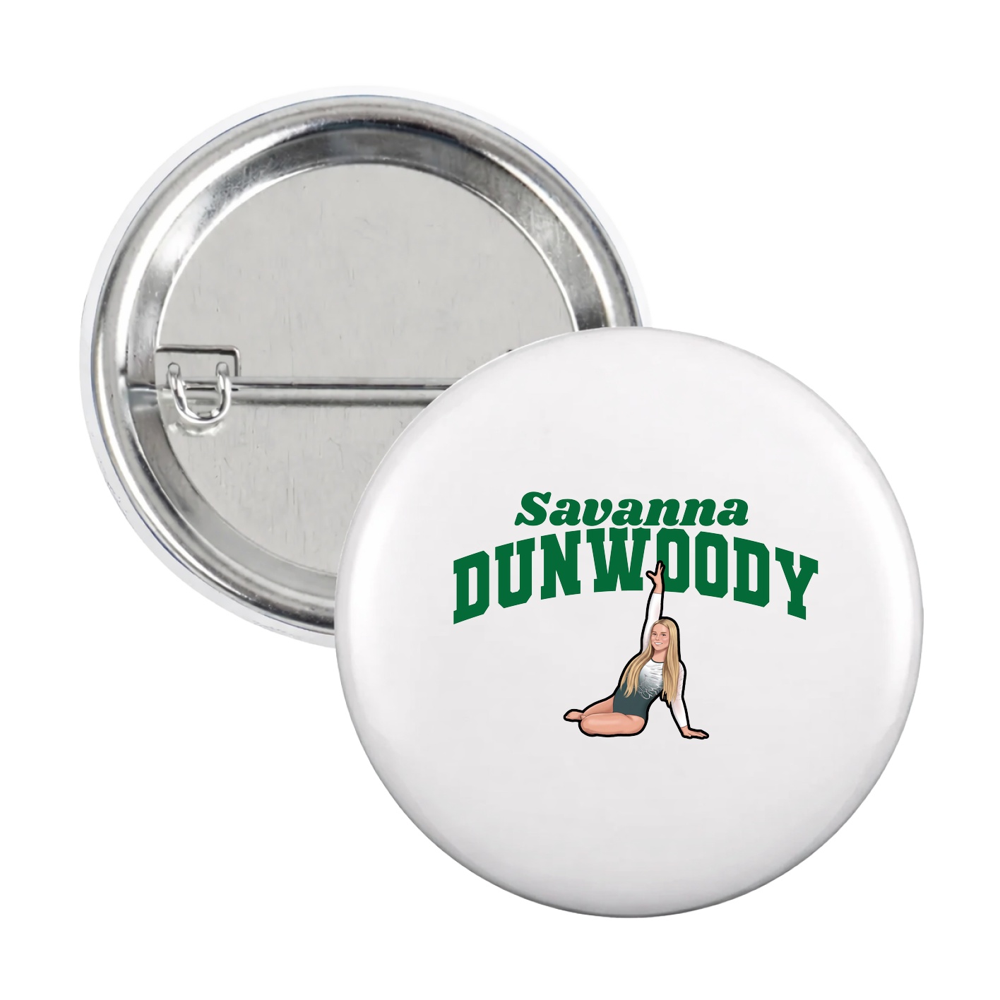 Game Day Button — Signature Arch in White