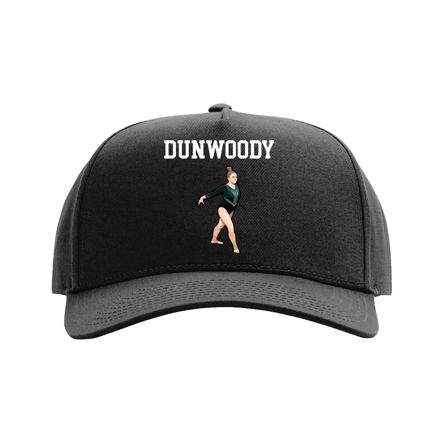 Full Fabric Five-Panel Champ Cap — Shirsey in Black