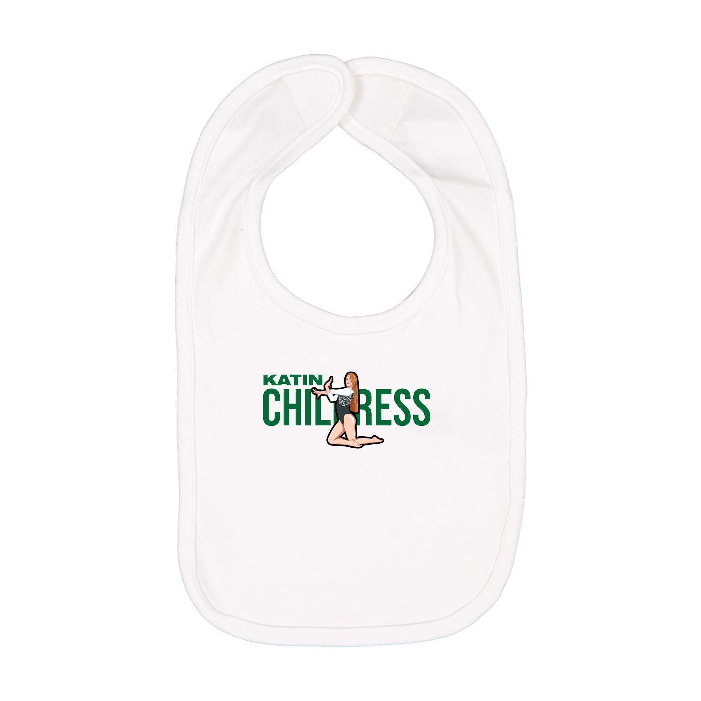 Infant Bib — Player Name in White