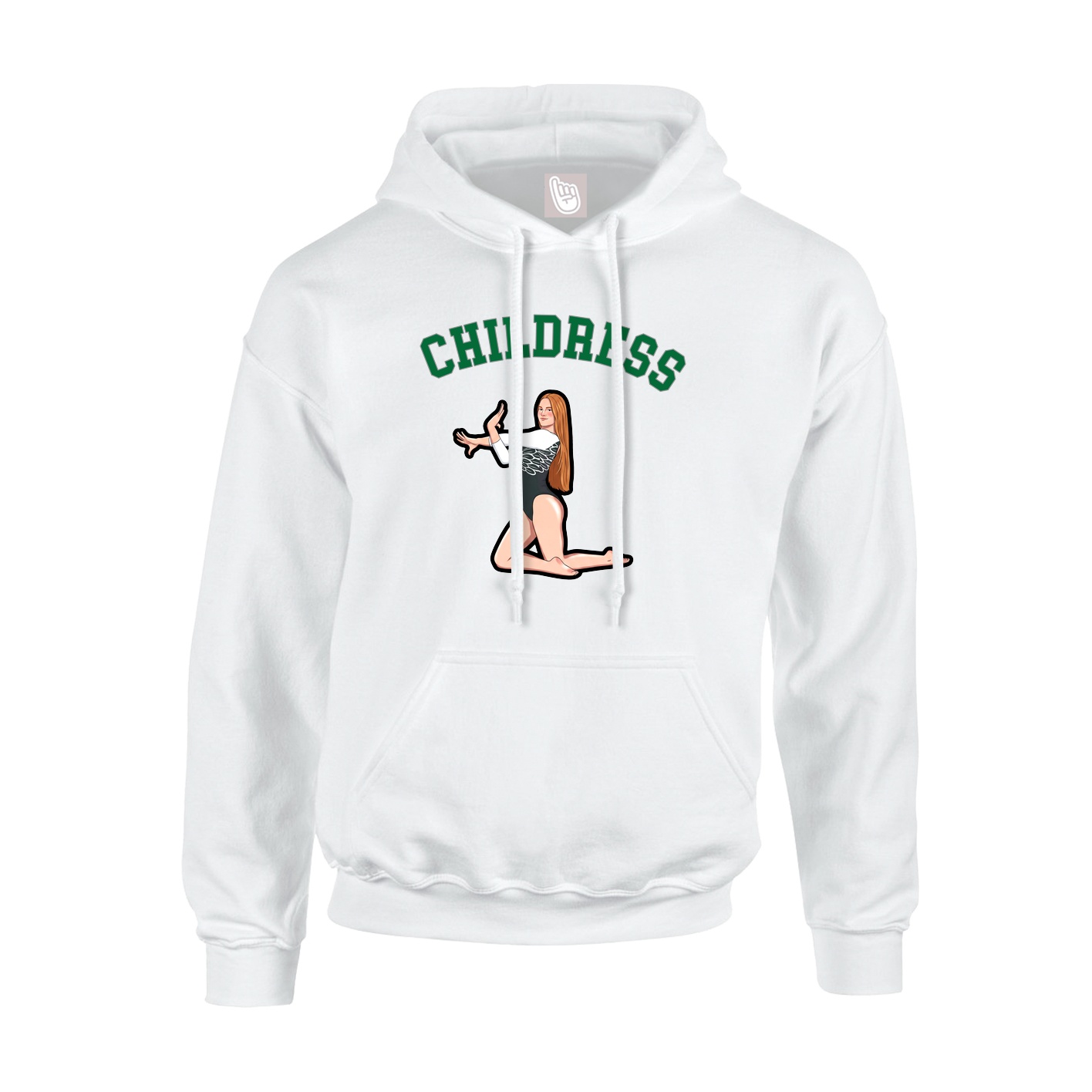 Hoodie — Shirsey Arch in White