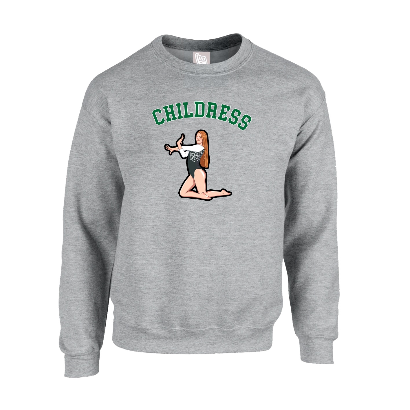 Fleece Crew — Shirsey Arch in Grey