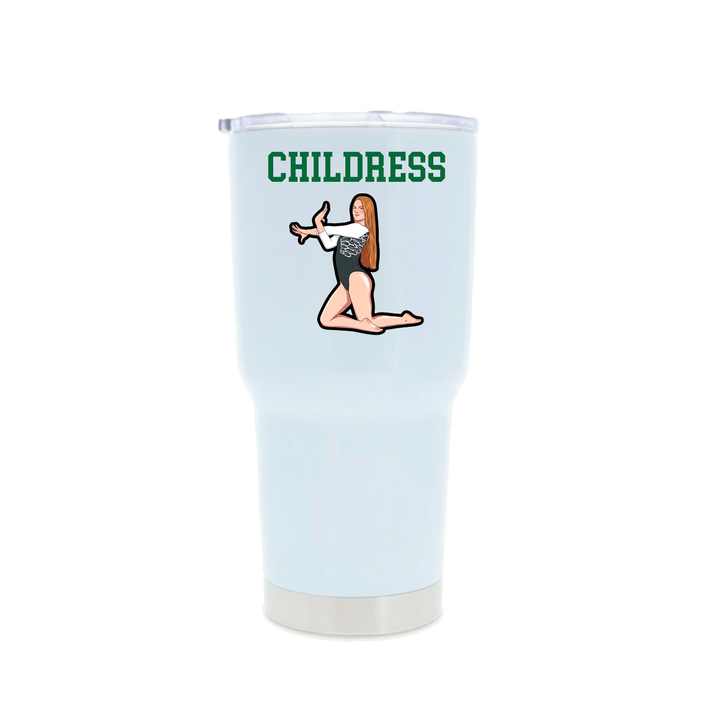 30oz Stainless Steel Tumbler — Shirsey in White
