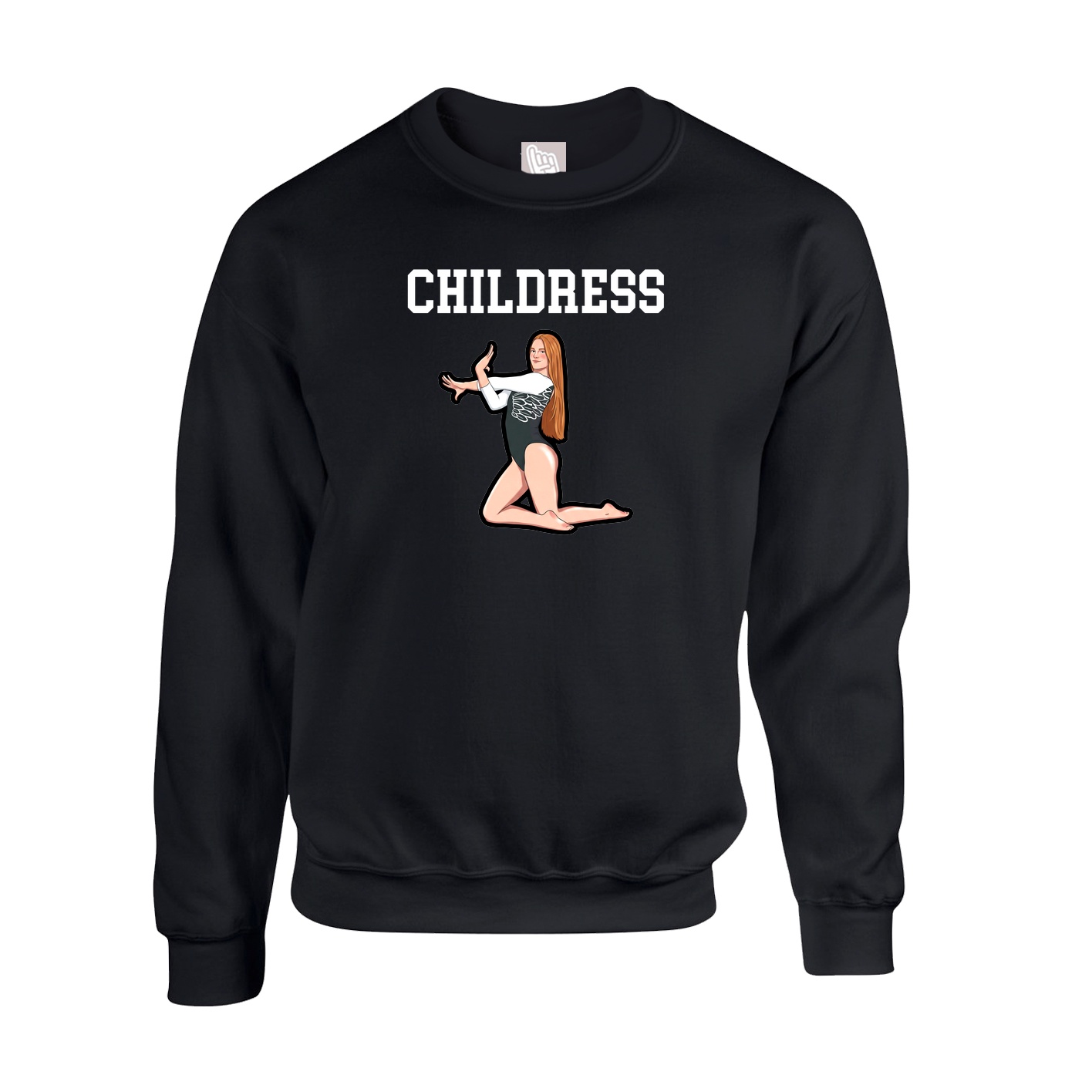 Fleece Crew — Shirsey in Black