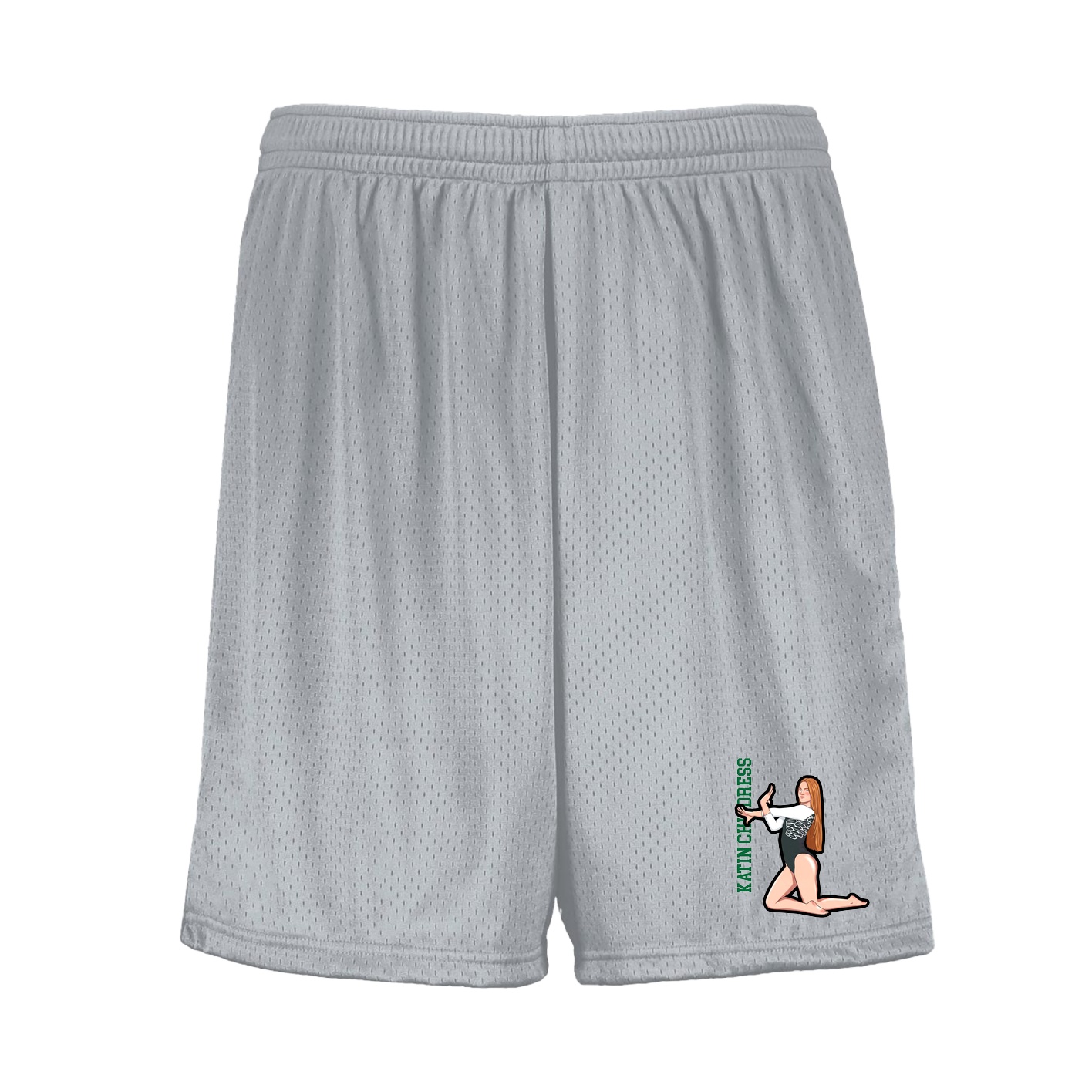 Shorts — Name Vertical in Silver