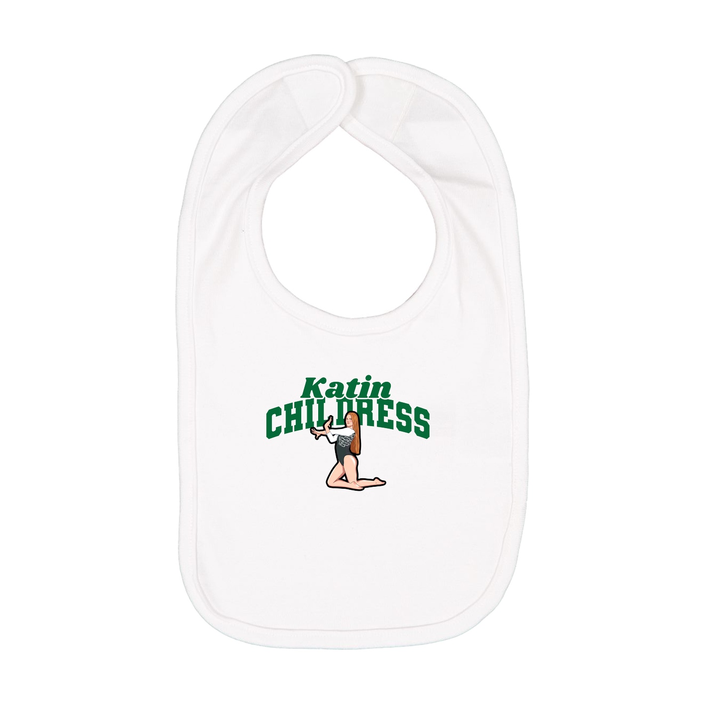 Infant Bib — Signature Arch in White
