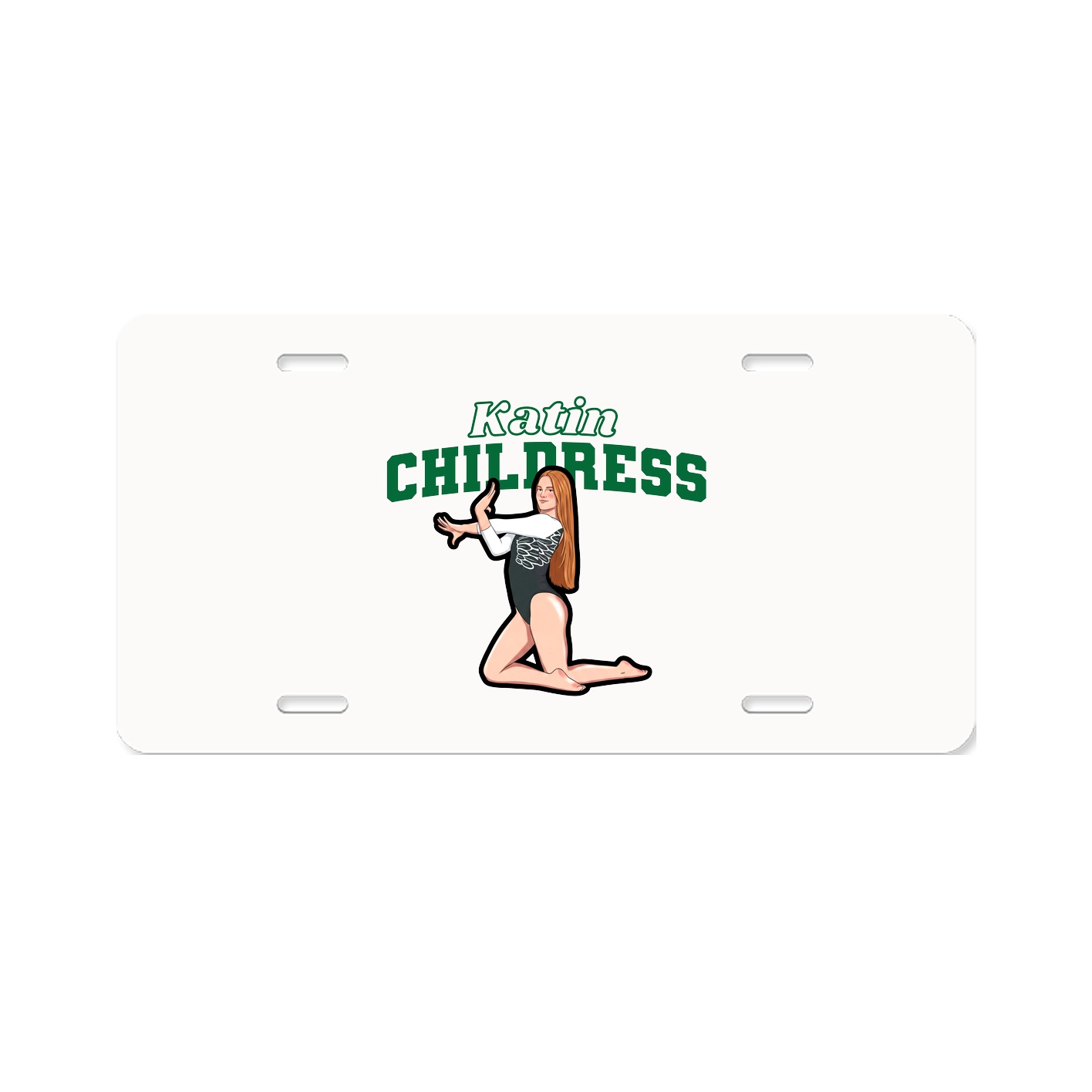 License Plate — Name Arch in Classic