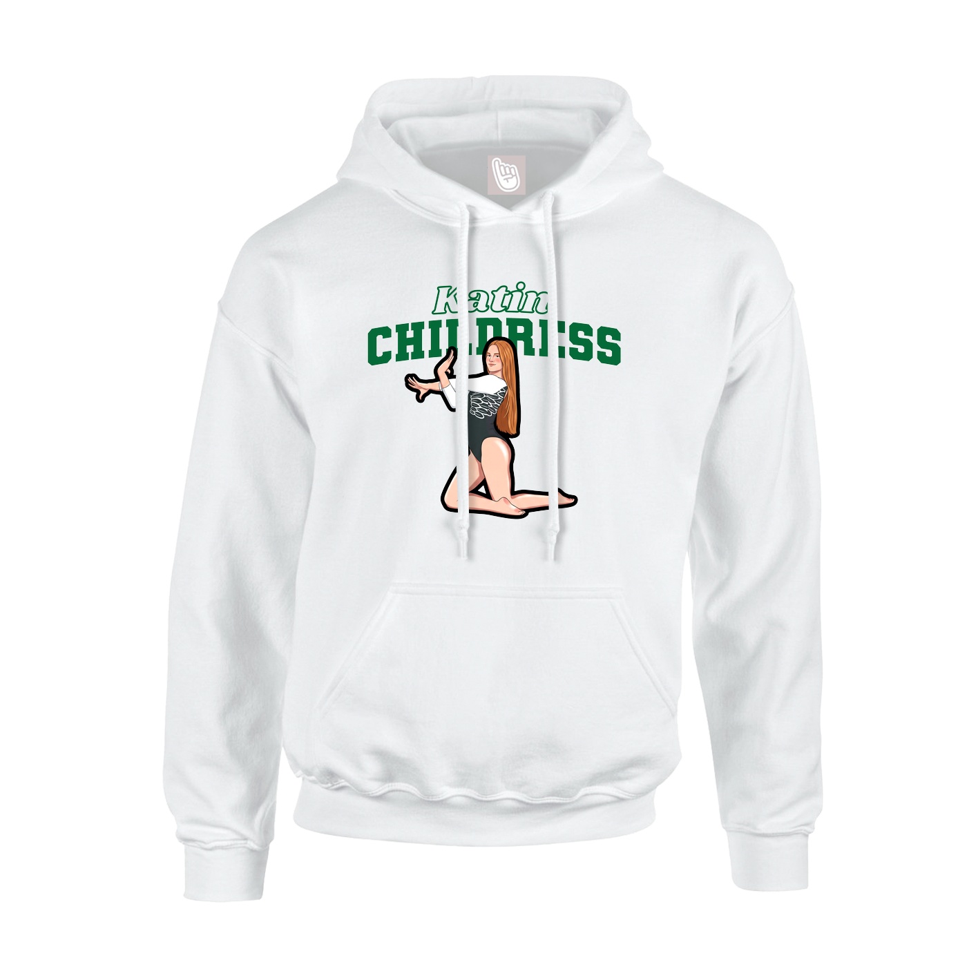 Hoodie — Name Arch in White