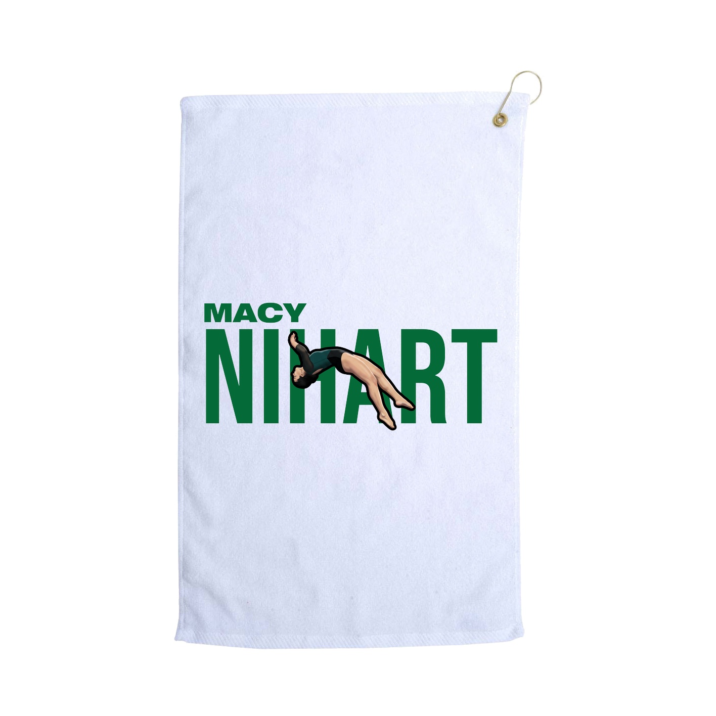 Golf Towel — Player Name in White